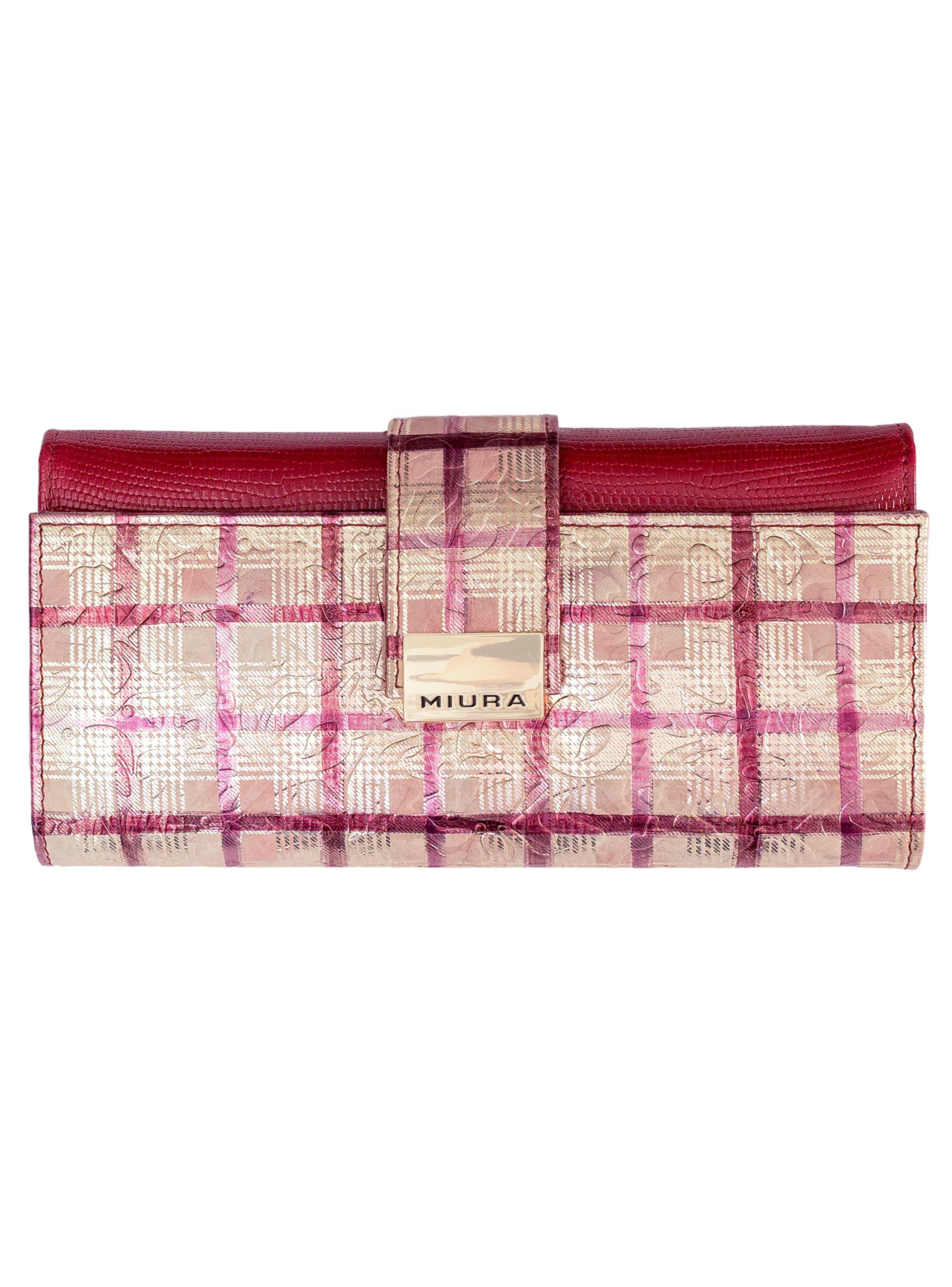 Billetera Mujer Miura Mod. Fiorella 100% Cuero Natural con protección RFID-0