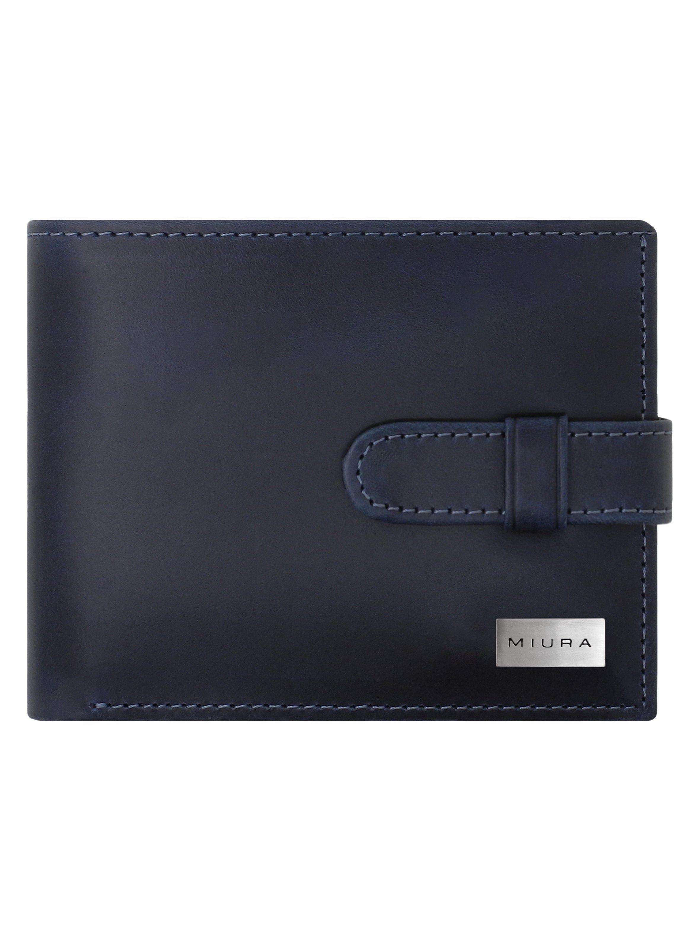 Billetera Hombre Miura Mod. Donato 100% Cuero Natural con protección RFID con tarjetero adicional-0