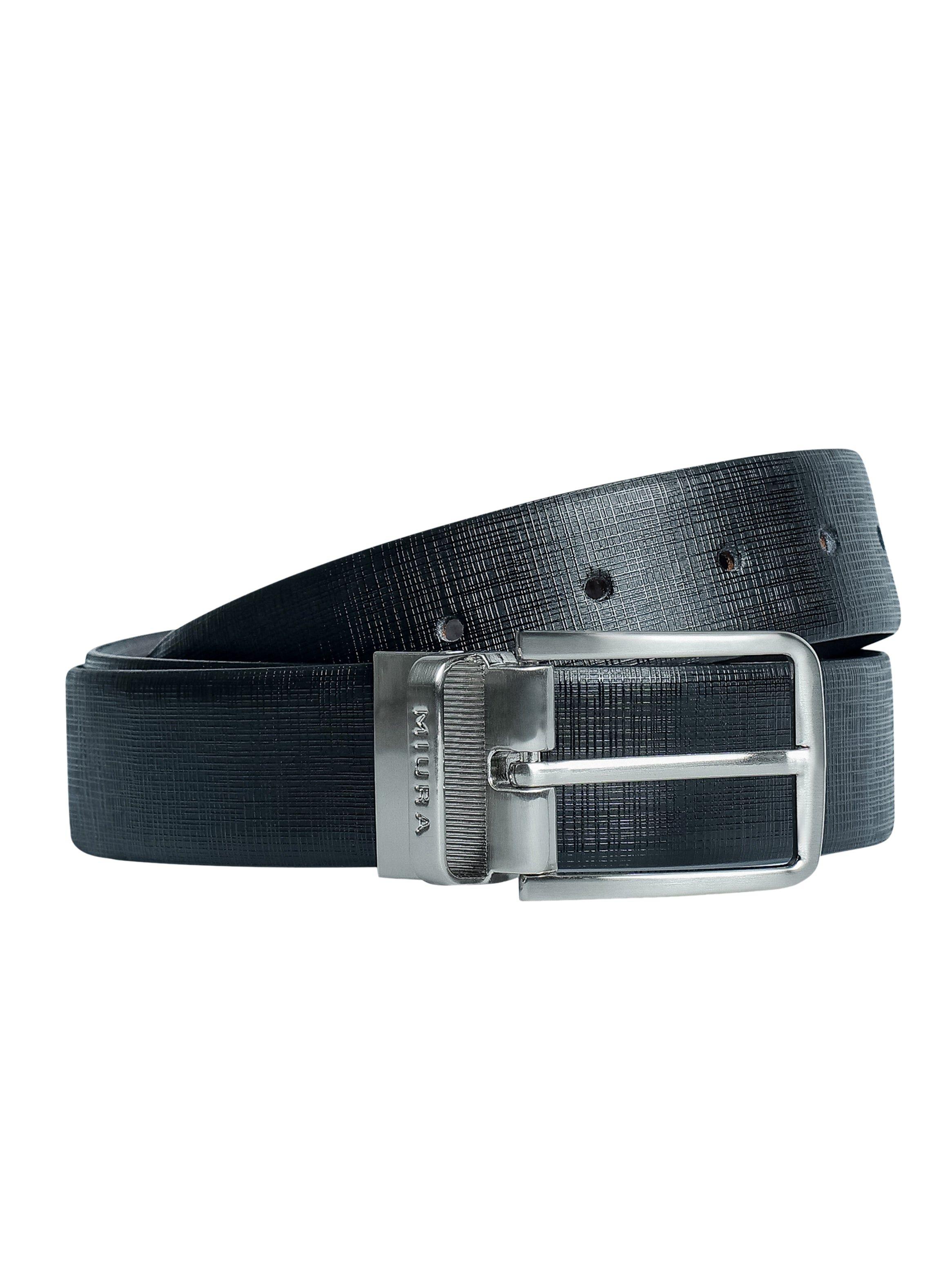 Cinturón Hombre Miura Mod. Ivo Reversible 100% Cuero Natural-1