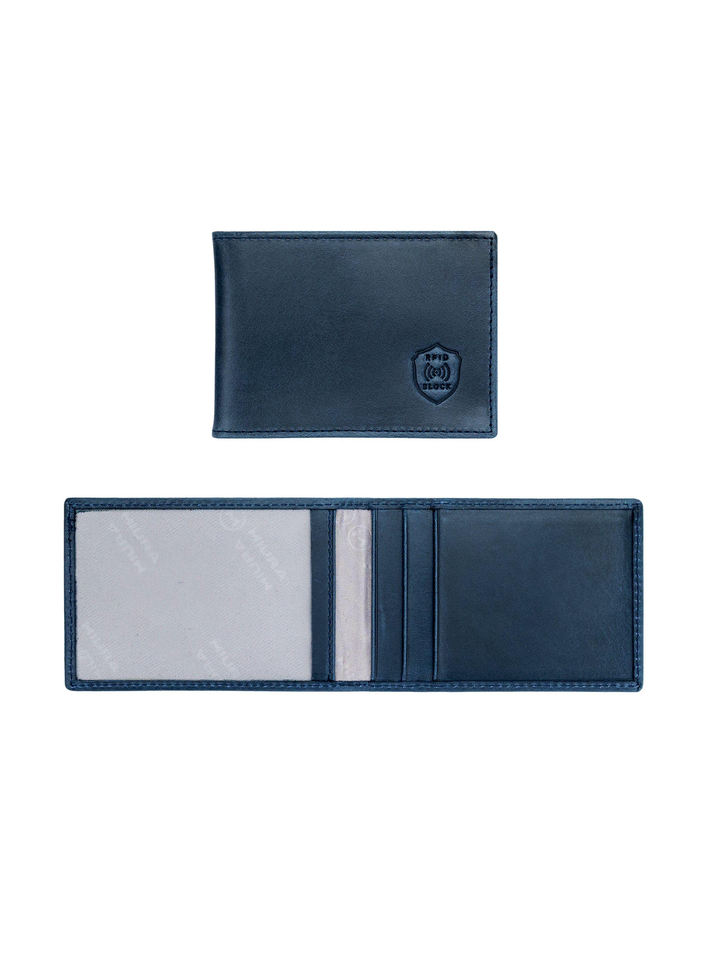 Billetera Hombre Miura Mod. Arnold 100% Cuero Natural con protección RFID con tarjetero adicional-3