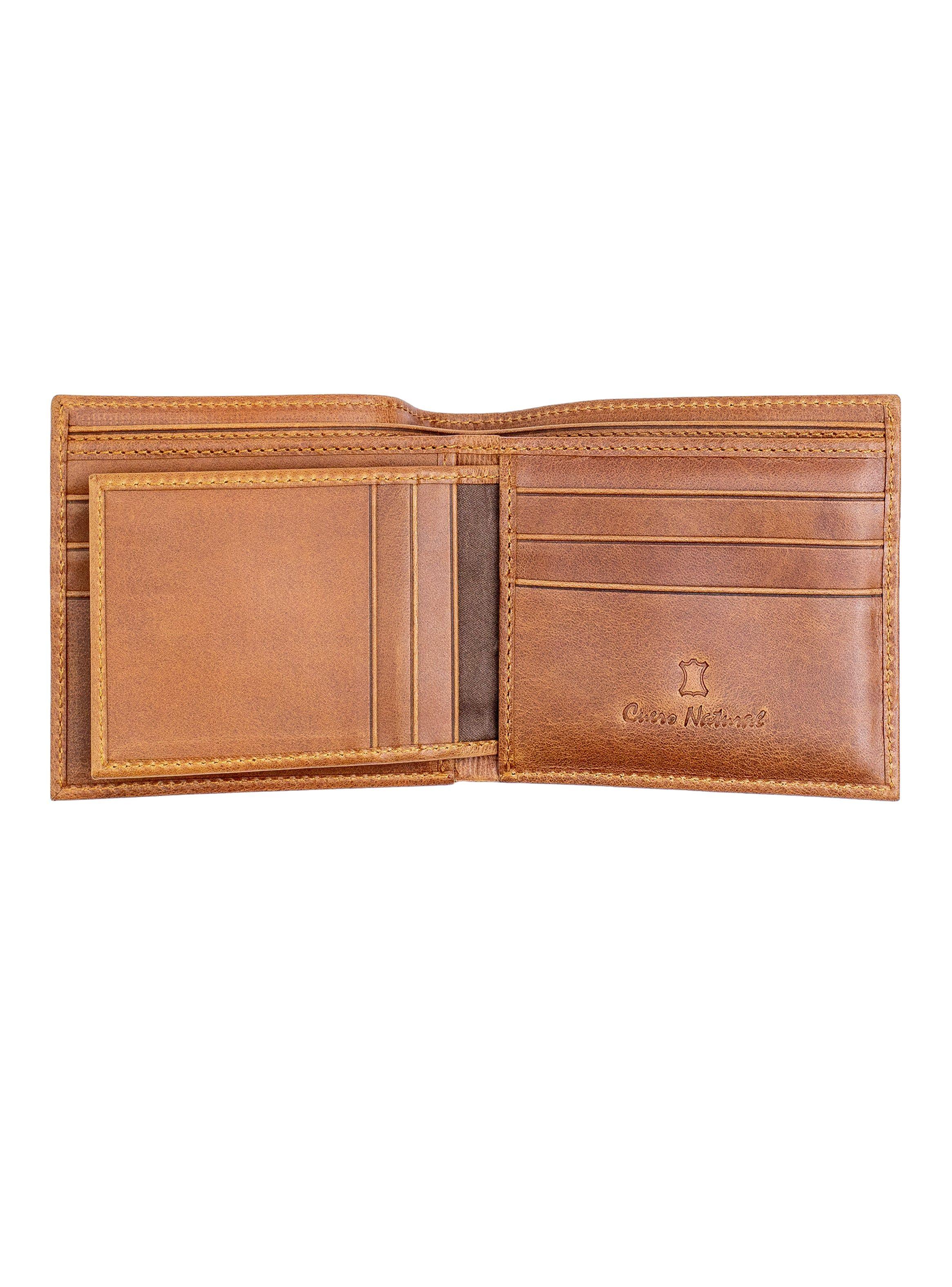 Billetera Hombre Miura Mod. Eder 100% Cuero Natural con protección RFID con tarjetero adicional-2