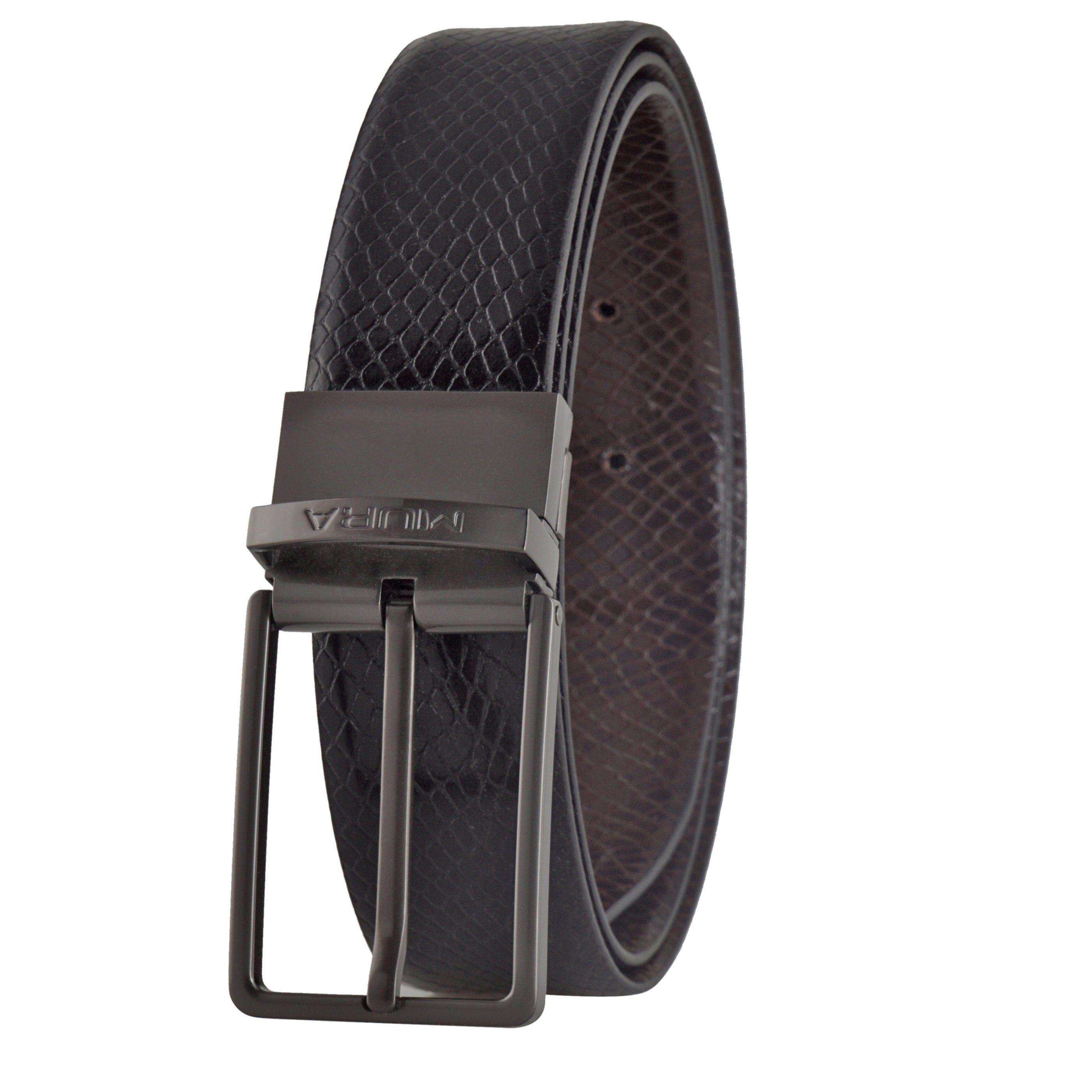 Cinturón Reversible Hombre Miura Mod. Ajax 100% Cuero Natural-1