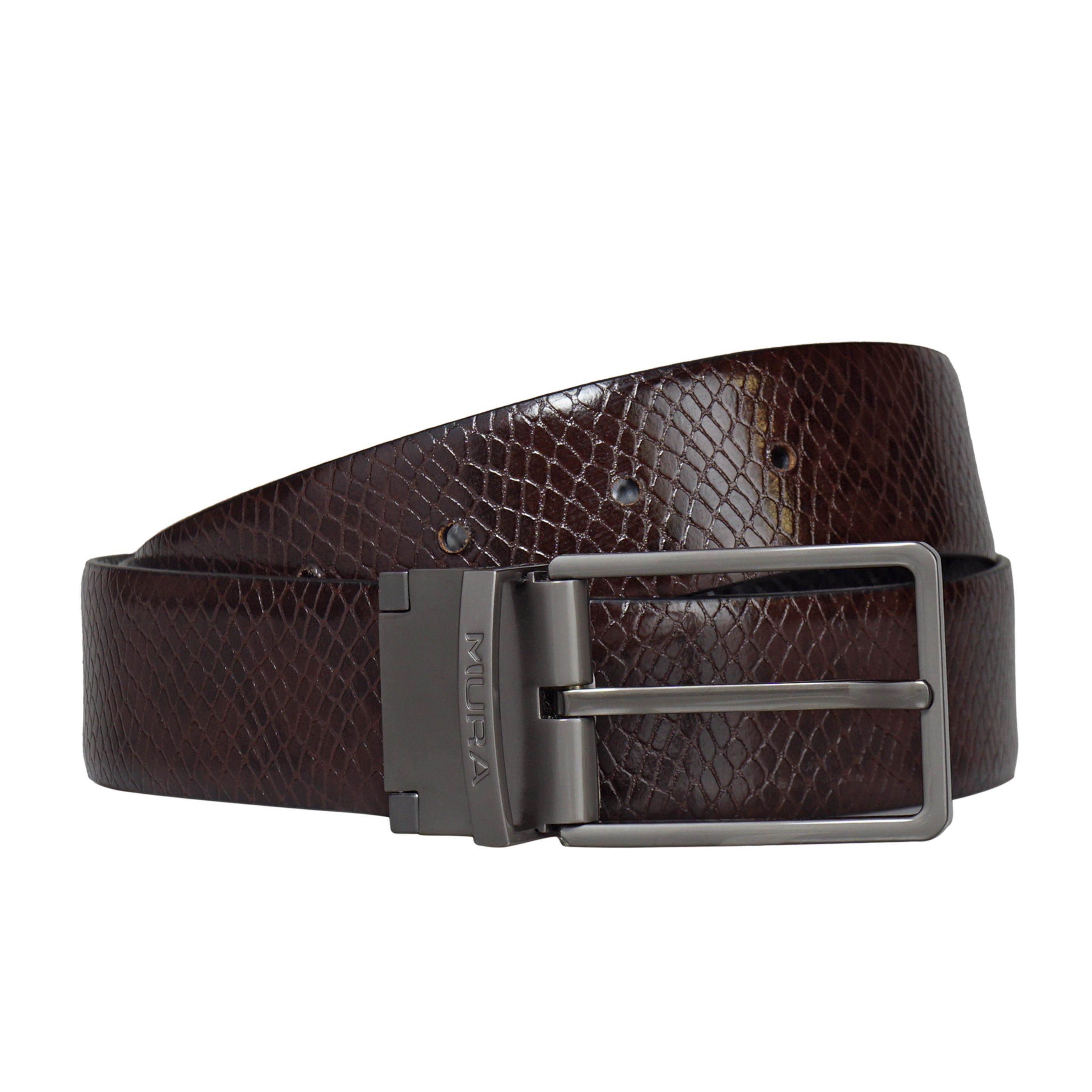 Cinturón Reversible Hombre Miura Mod. Ajax 100% Cuero Natural-4