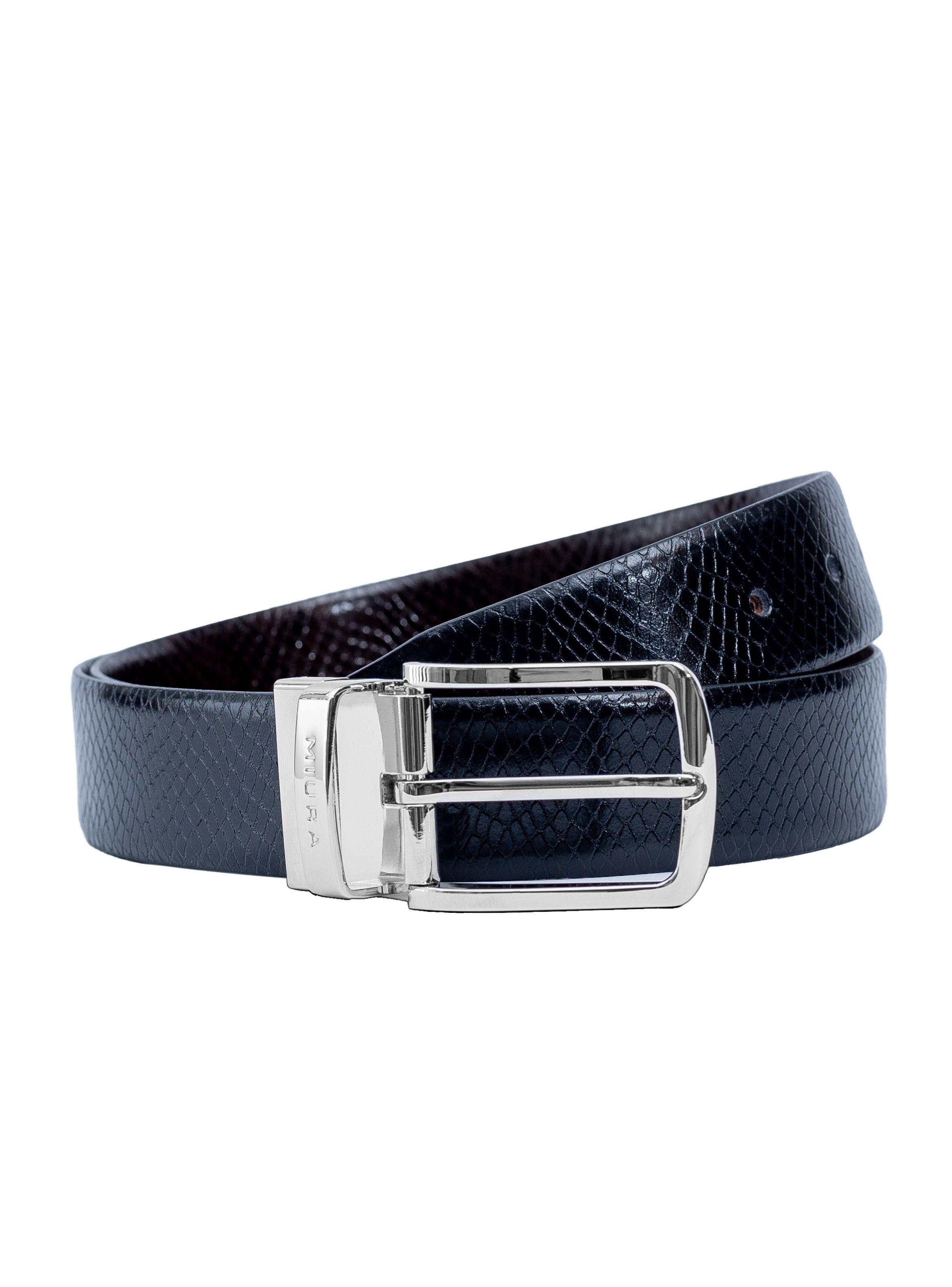 Cinturón Reversible Hombre Miura Mod. Ajax 100% Cuero Natural-2