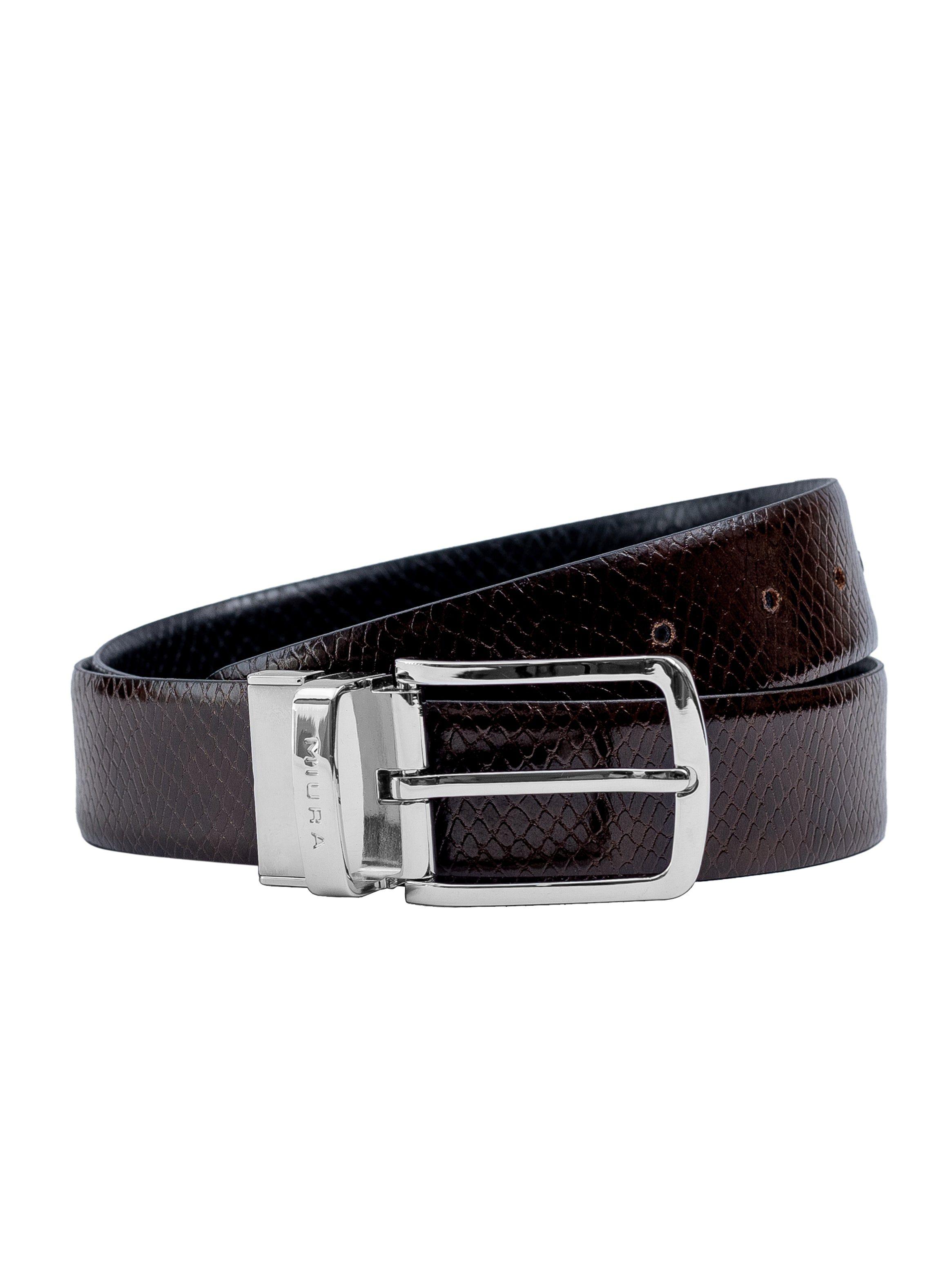 Cinturón Reversible Hombre Miura Mod. Ajax 100% Cuero Natural-3