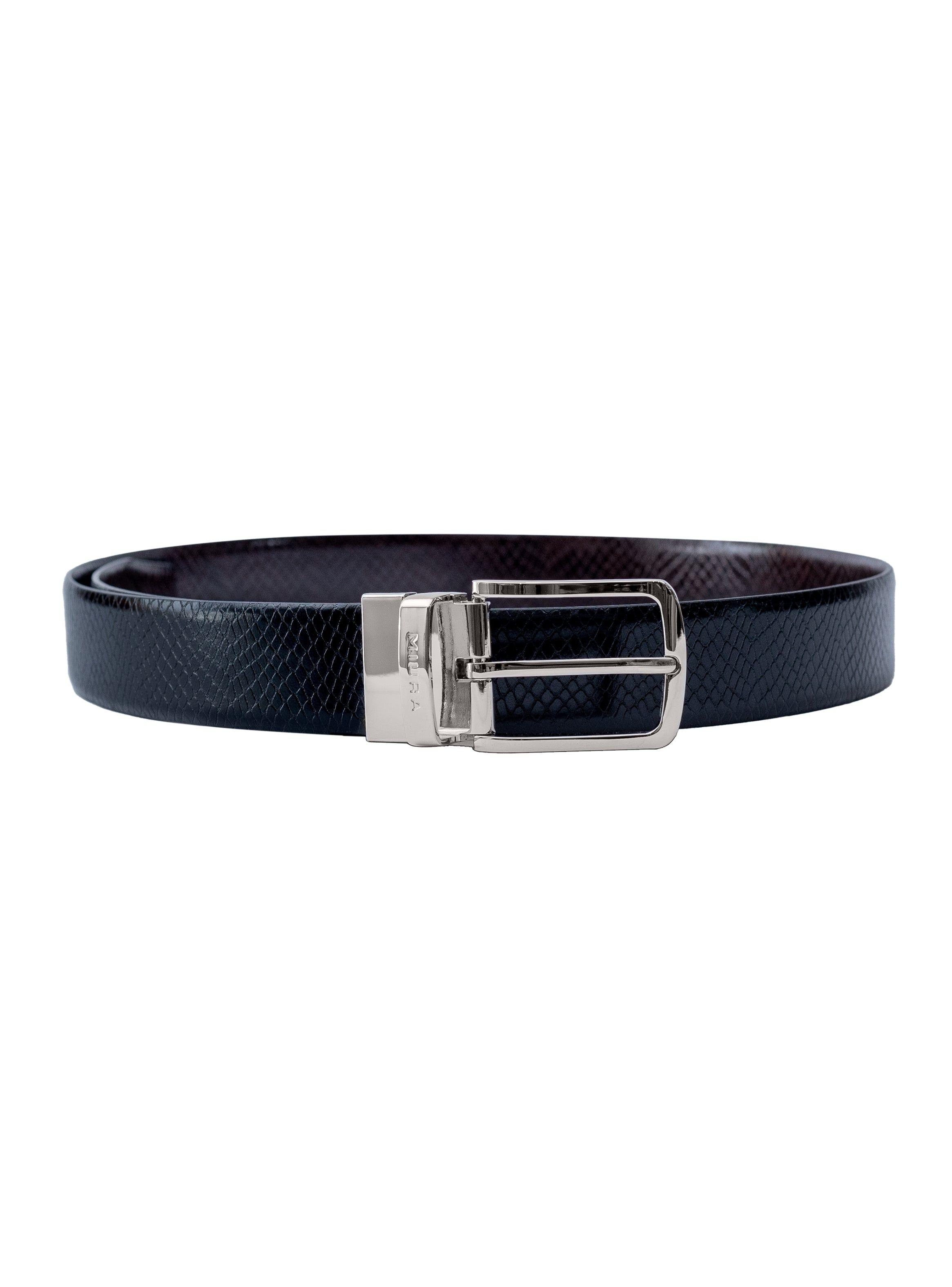 Cinturón Reversible Hombre Miura Mod. Ajax 100% Cuero Natural-4
