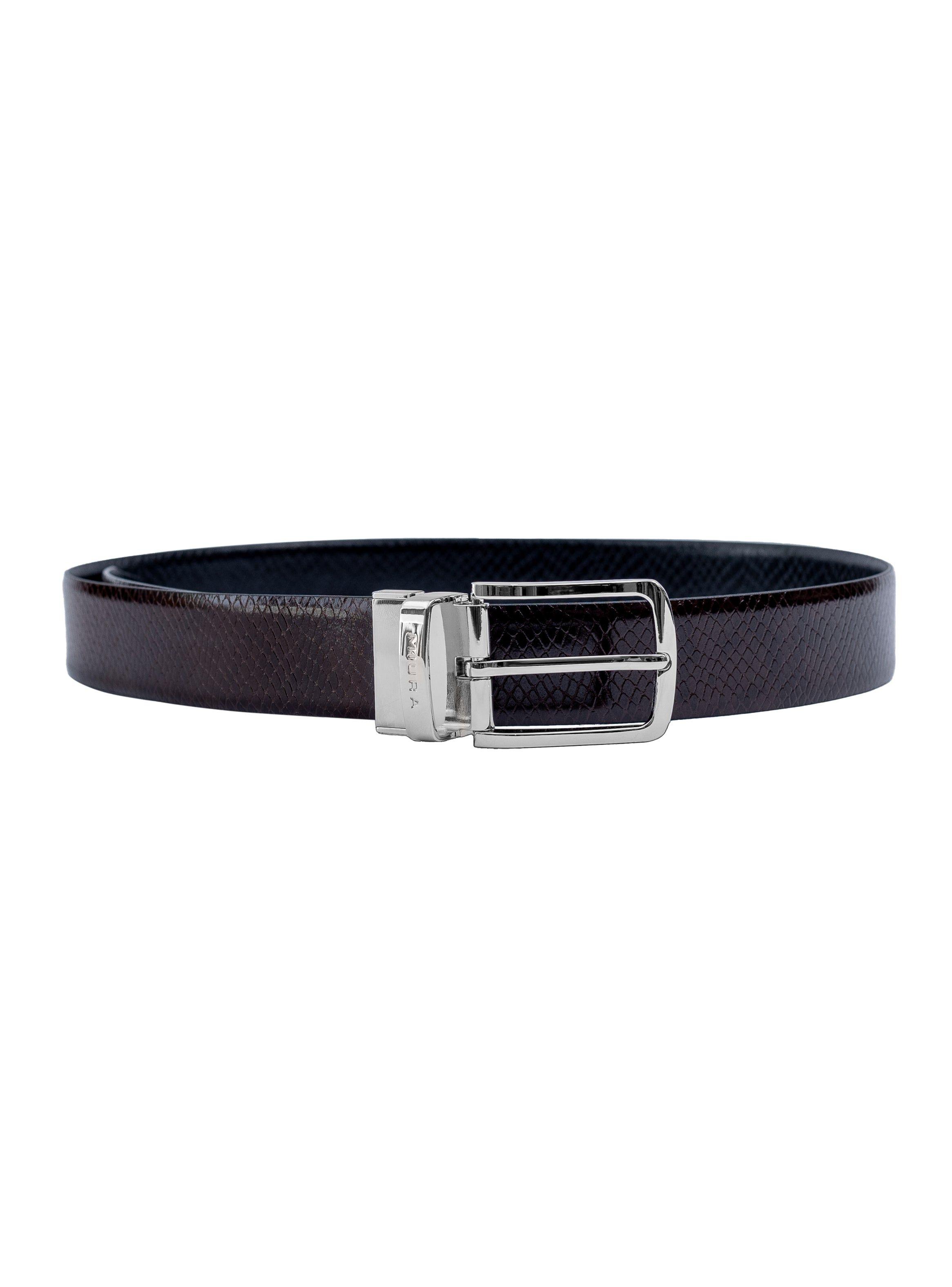 Cinturón Reversible Hombre Miura Mod. Ajax 100% Cuero Natural-5