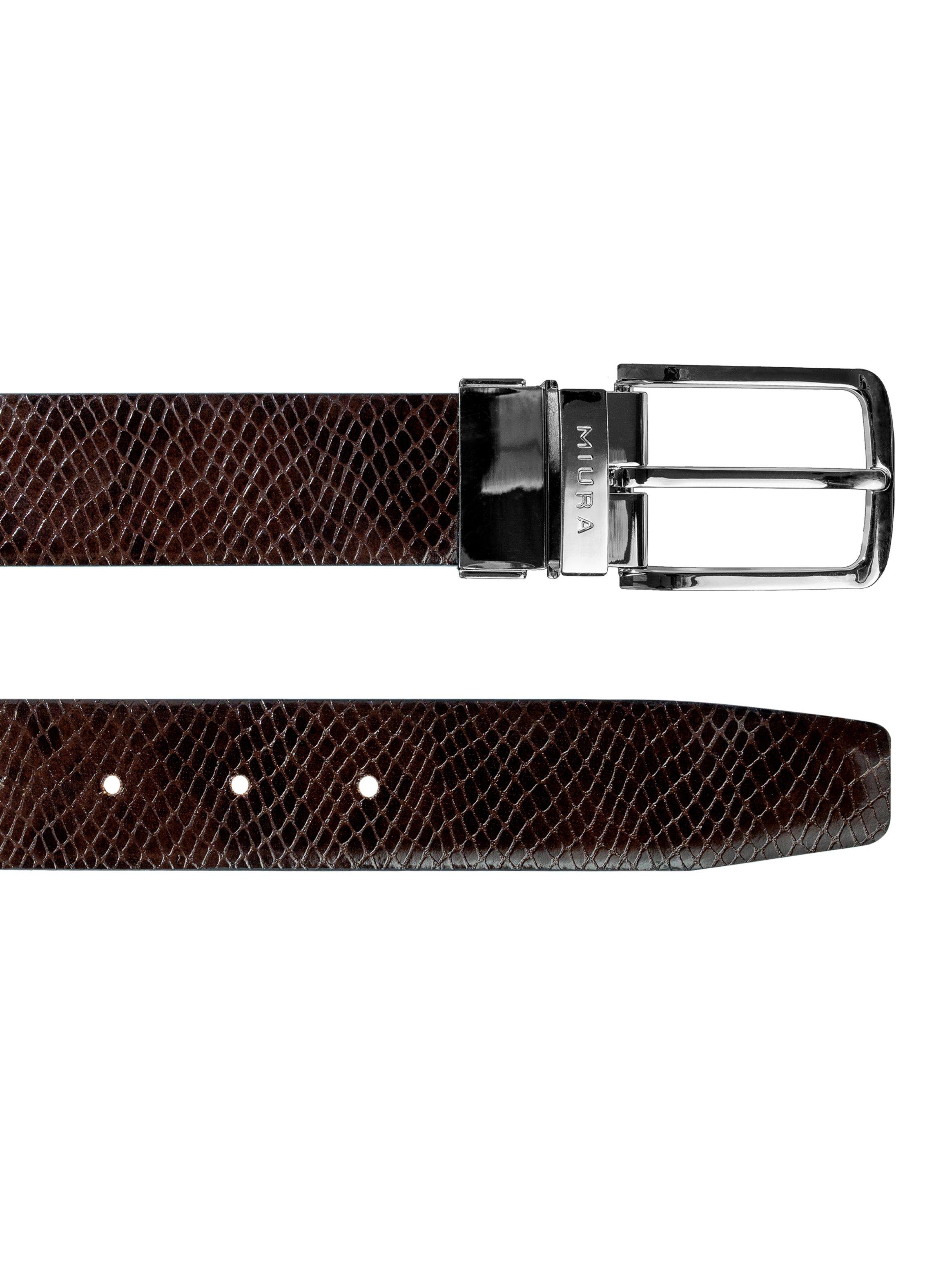 Cinturón Reversible Hombre Miura Mod. Ajax 100% Cuero Natural-7