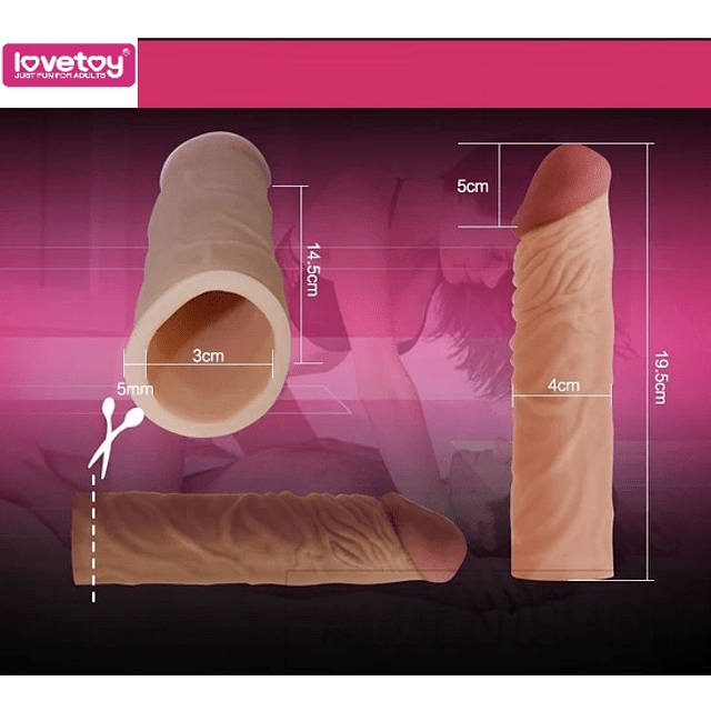 Funda para pene X-Tender +5cm-2