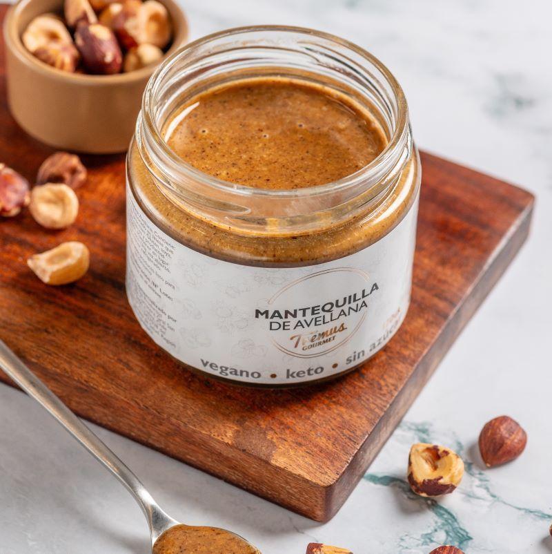 Mantequilla de Avellana, Sin Azúcar, Keto y Vegana, 170 gr, Marca Tremus-0
