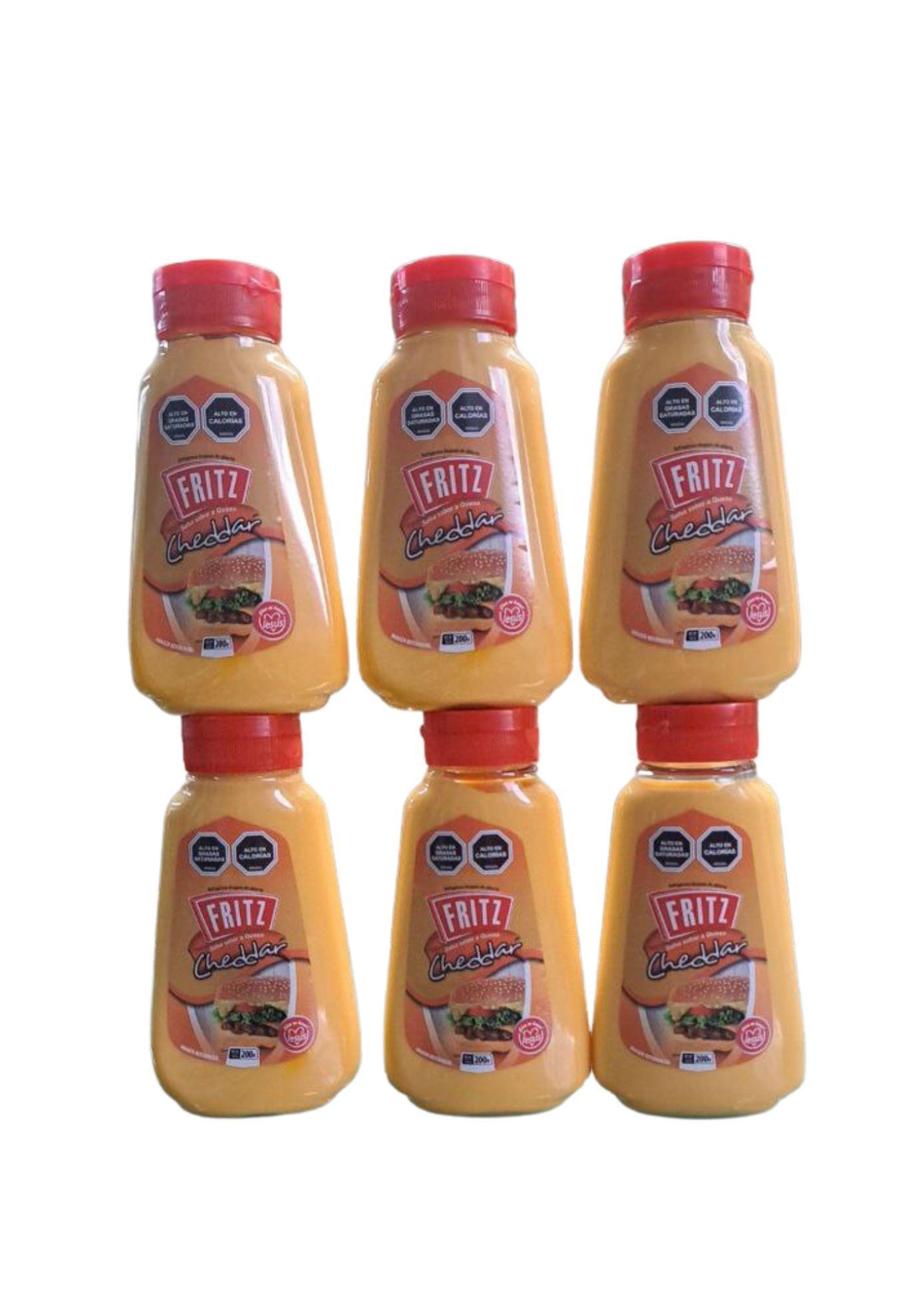 Salsa De Queso Cheddar Fritz Pack X 6 Unidades-2