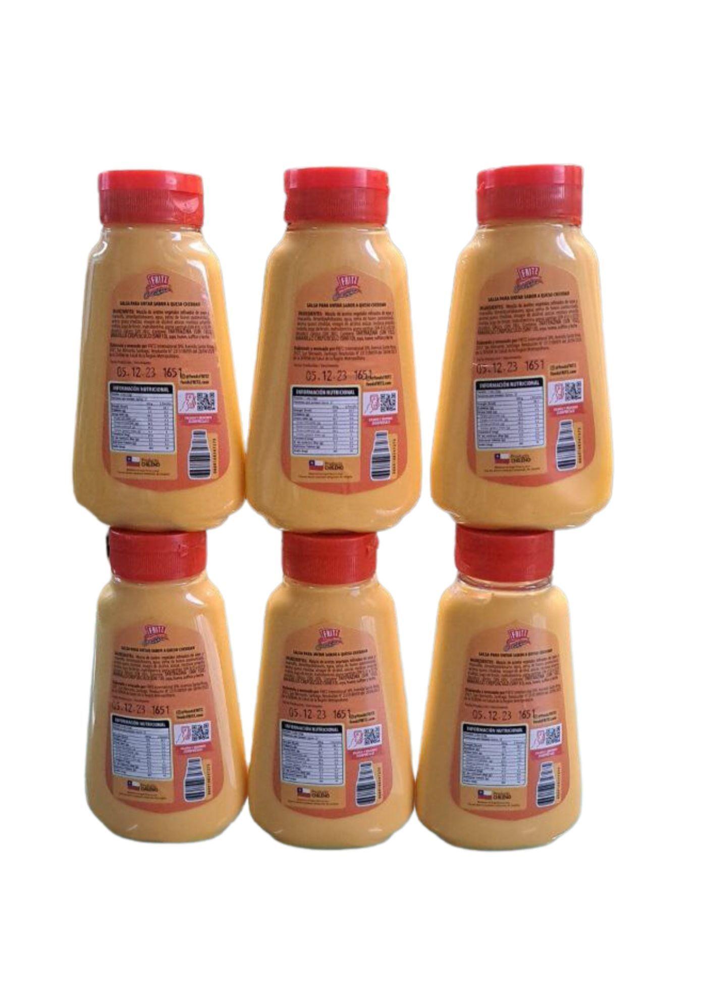 Salsa De Queso Cheddar Fritz Pack X 6 Unidades-3