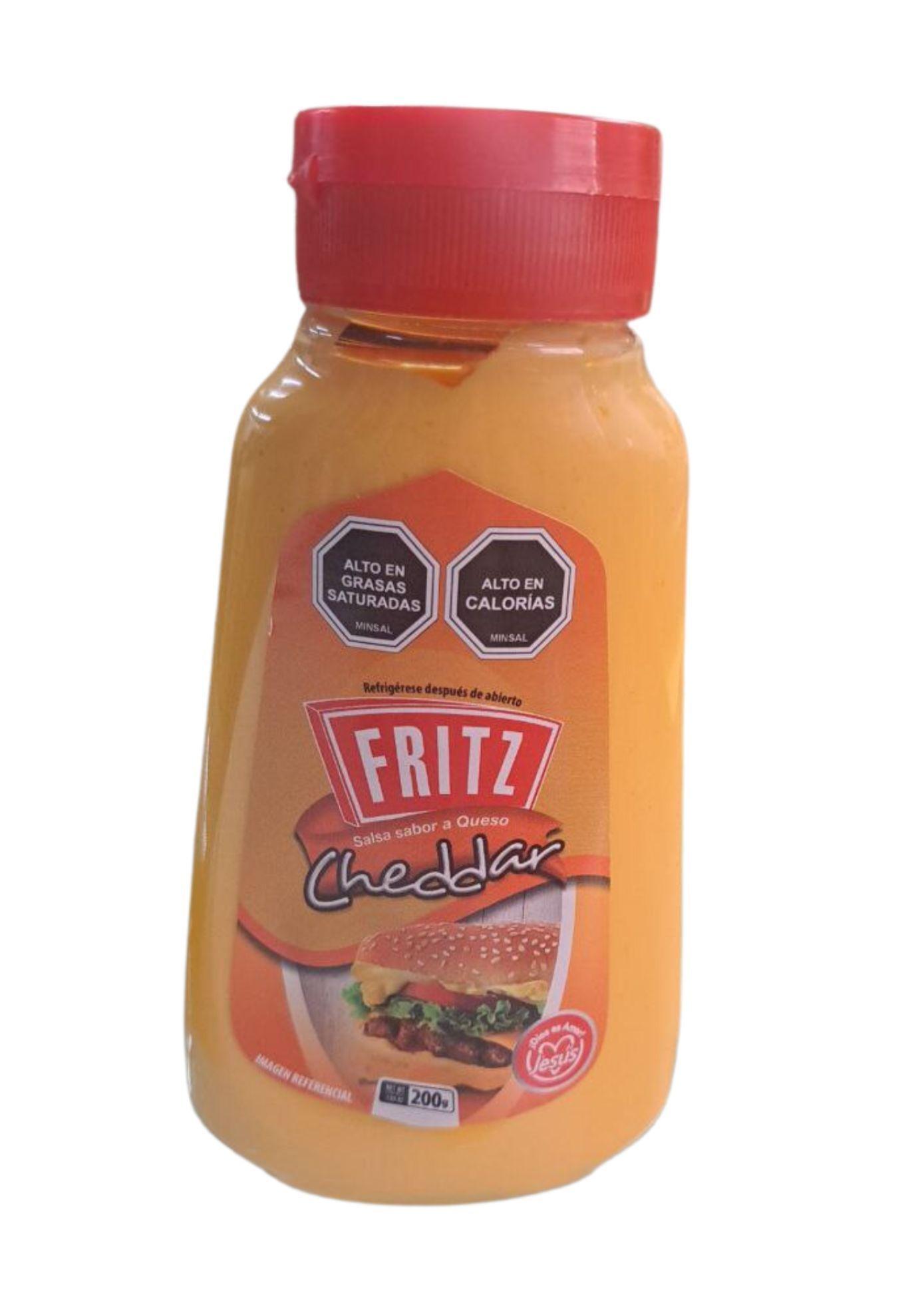 Salsa De Queso Cheddar Fritz Caja X 12 Unidades-5