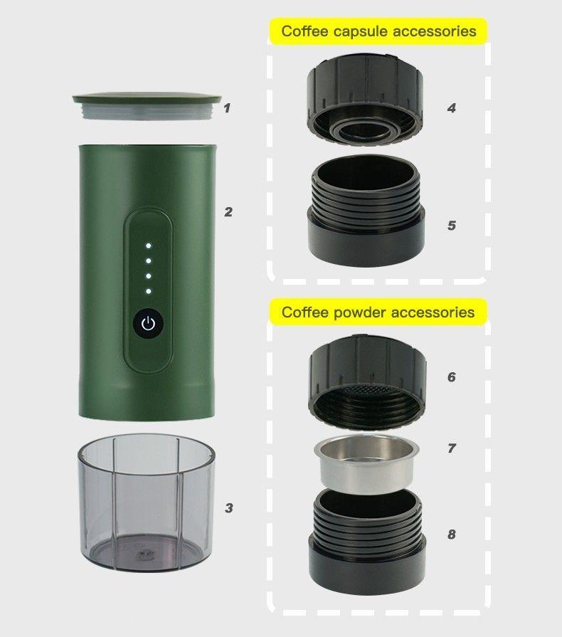 Máquina De Café Expresso Portátil Recargable Unkoffy -4