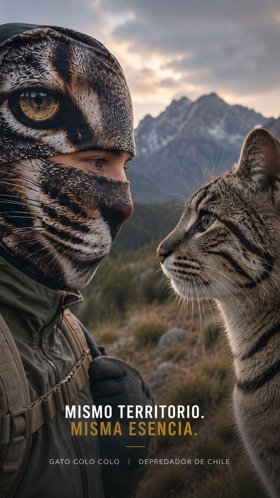 Balaclava Técnica TRAMA Gato Colocolo Fauna Nativa de Chile-5