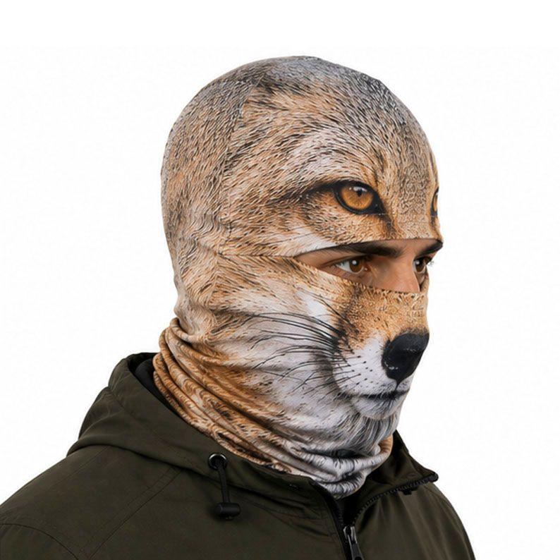 Balaclava Técnica TRAMA Zorro Culpeo Fauna Nativa de Chile-3