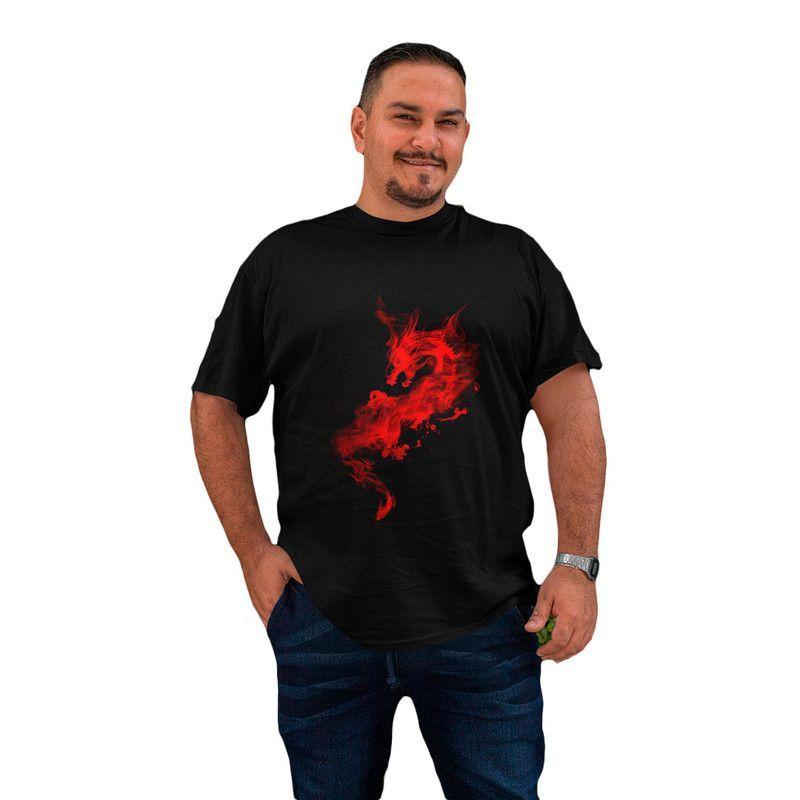 Polera Extra Grande Dragon Rojo H-0