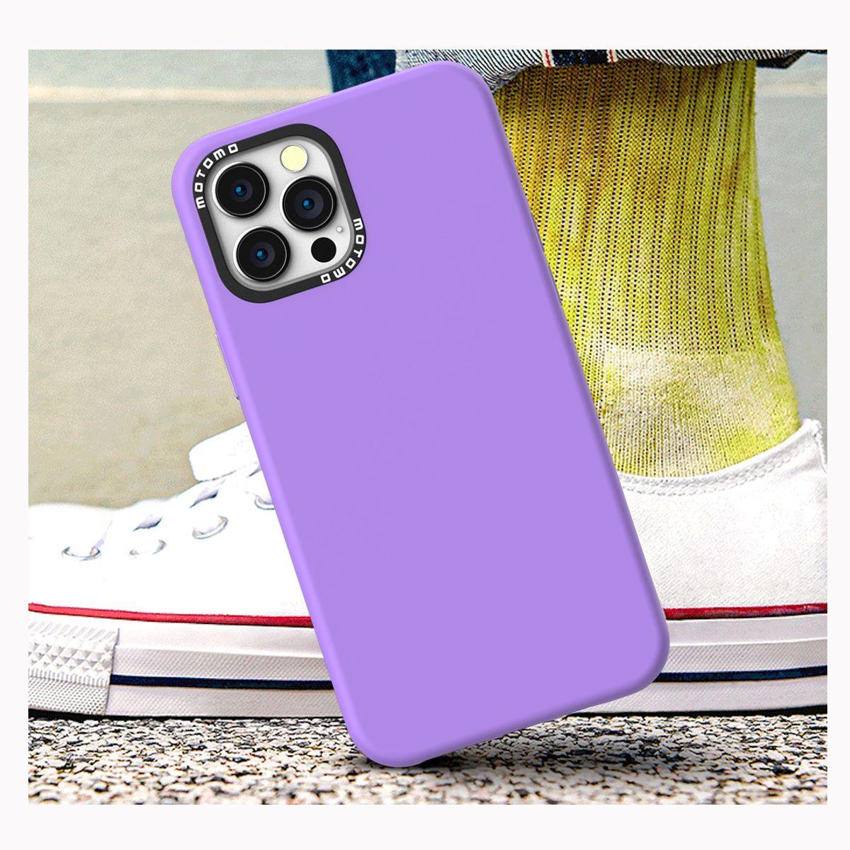 Carcasa Silicona Case iPhone 13 Pro Max Lila-2
