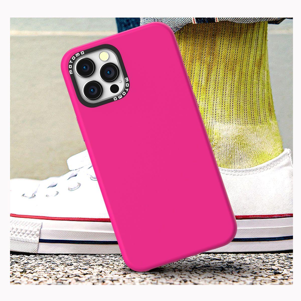Carcasa Silicona Case iPhone 13 Pro Fucsia-2