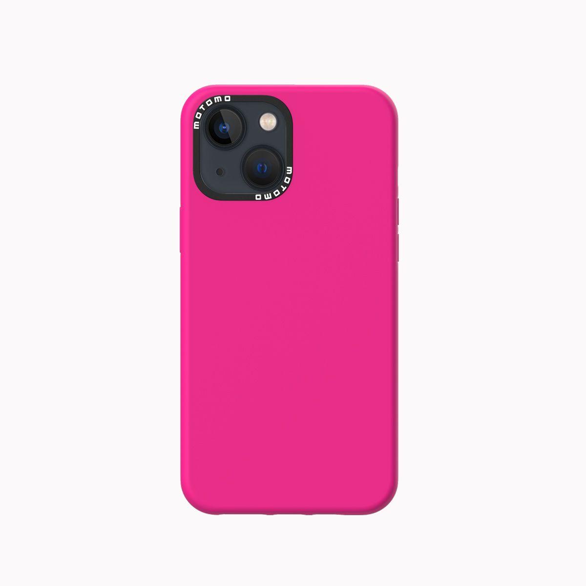 Carcasa Silicona Case iPhone 13 Fucsia-0