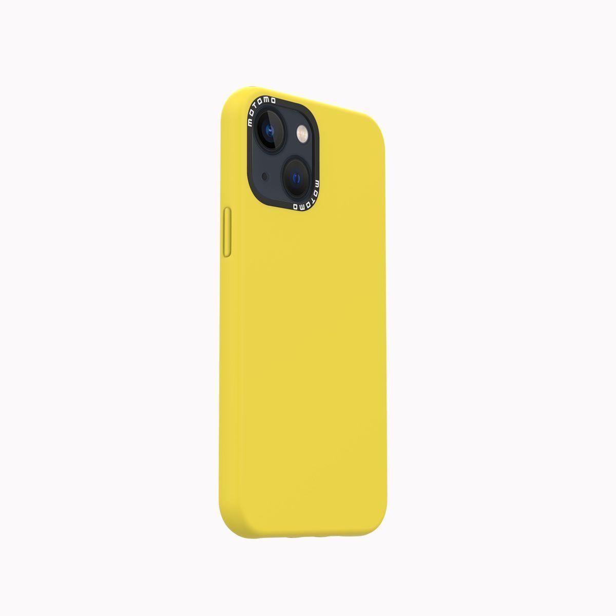 Carcasa Silicona Case iPhone 13 Amarillo-1