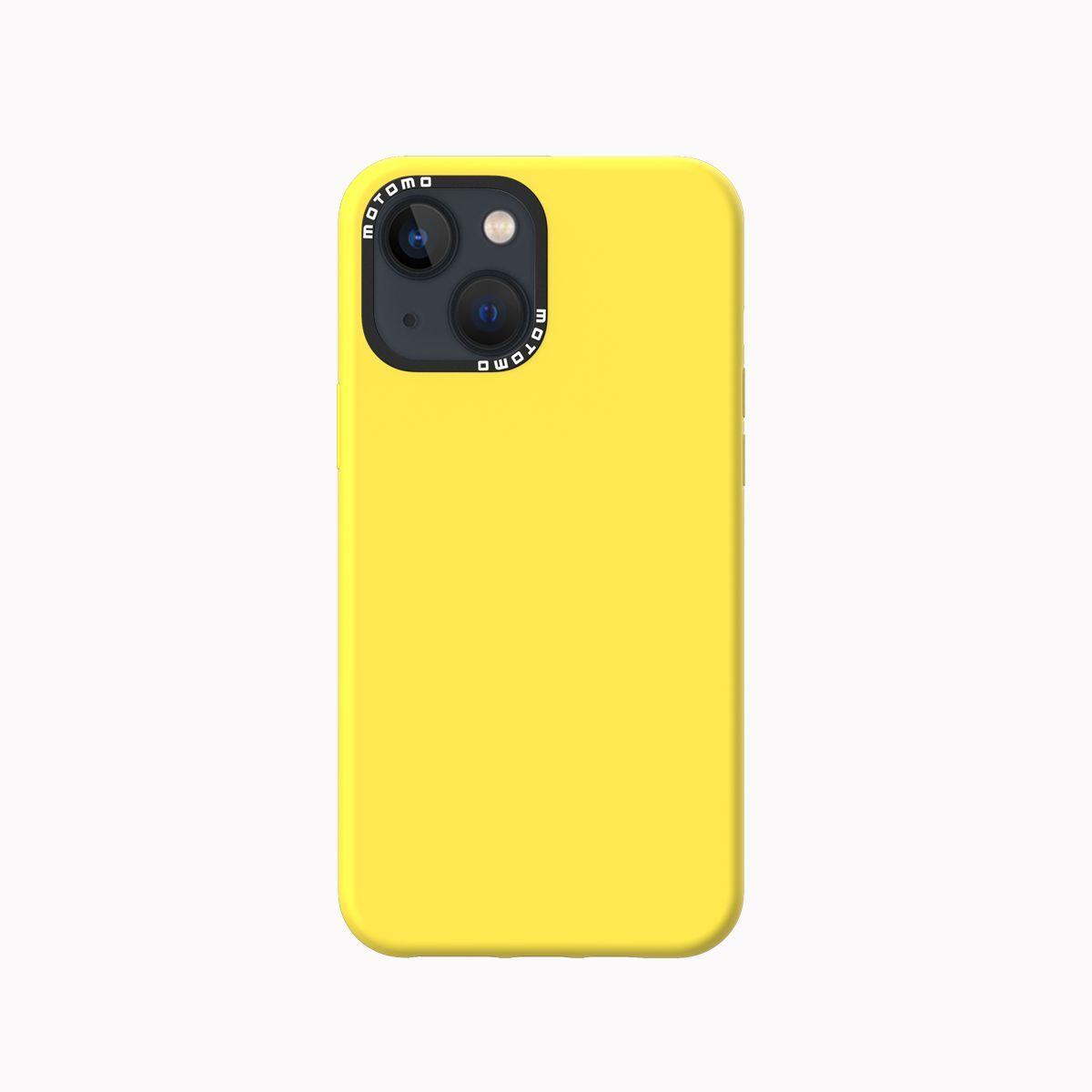 Carcasa Silicona Case iPhone 13 Amarillo-0