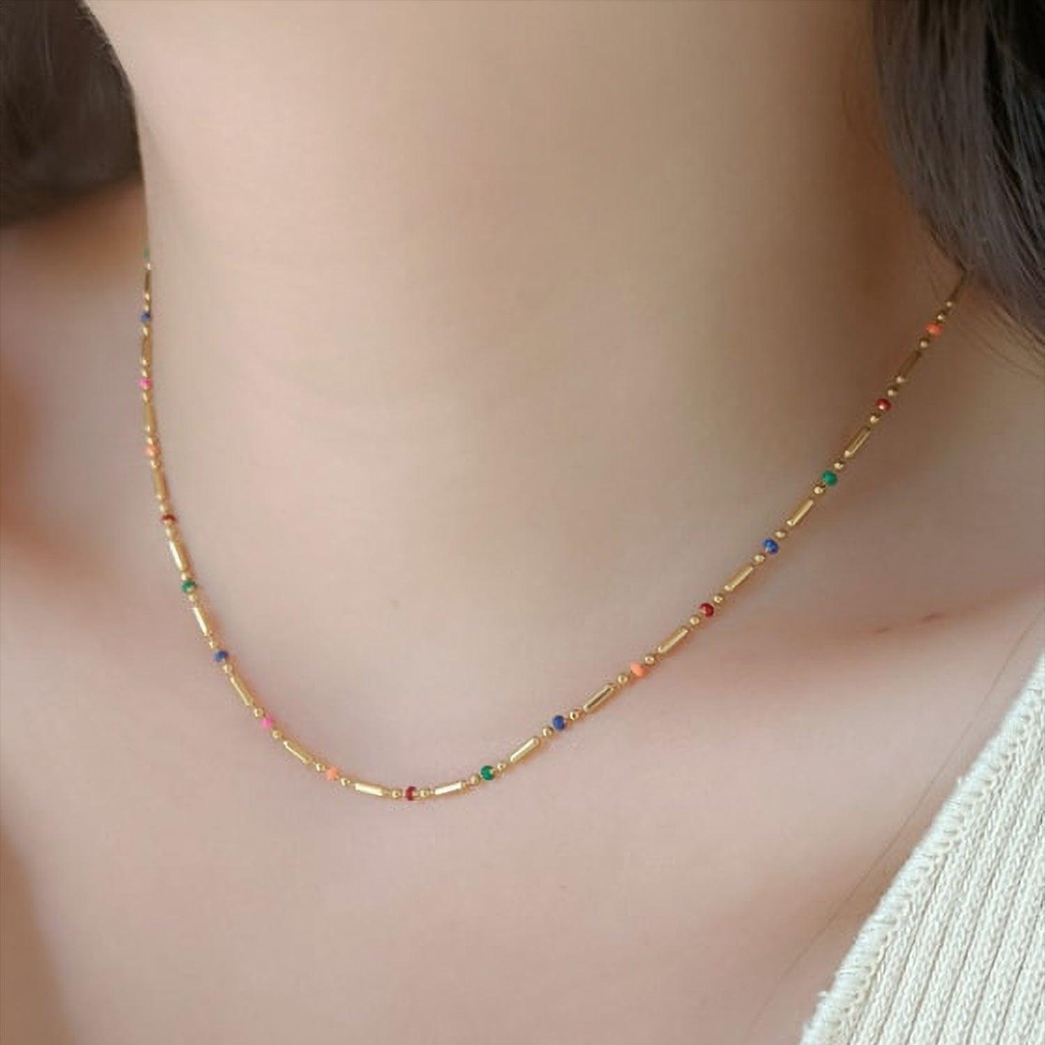 Collar Rainbow para Mujer - Azul Zafira-2