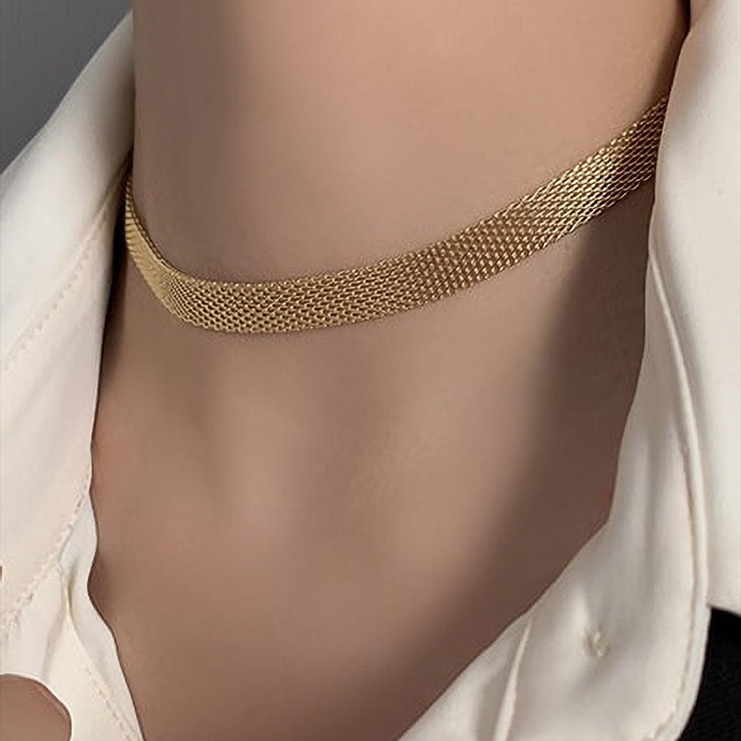 Choker Kayán Gold para mujer - Azul Zafira-2
