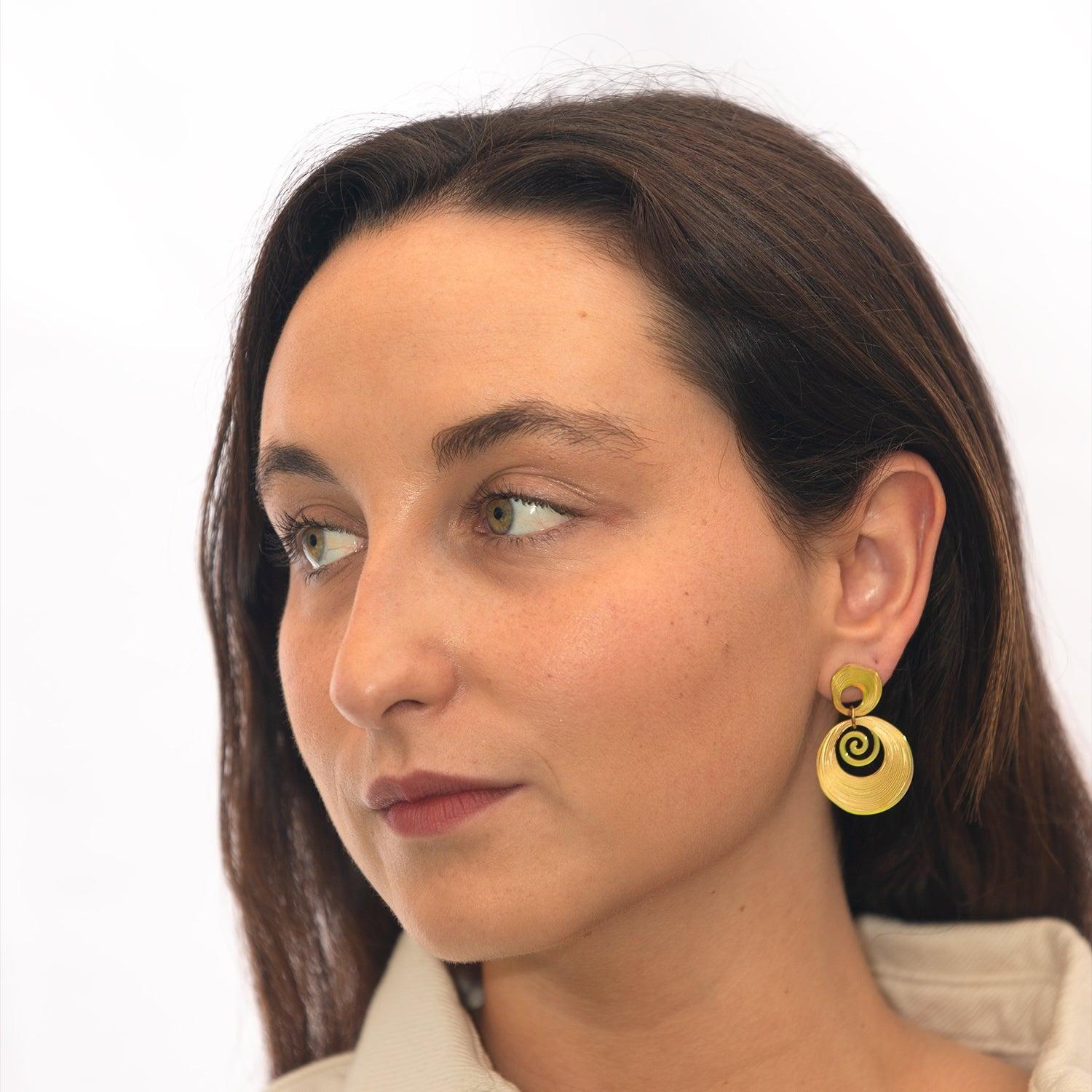 Aros Espiral - Azul Zafira-2