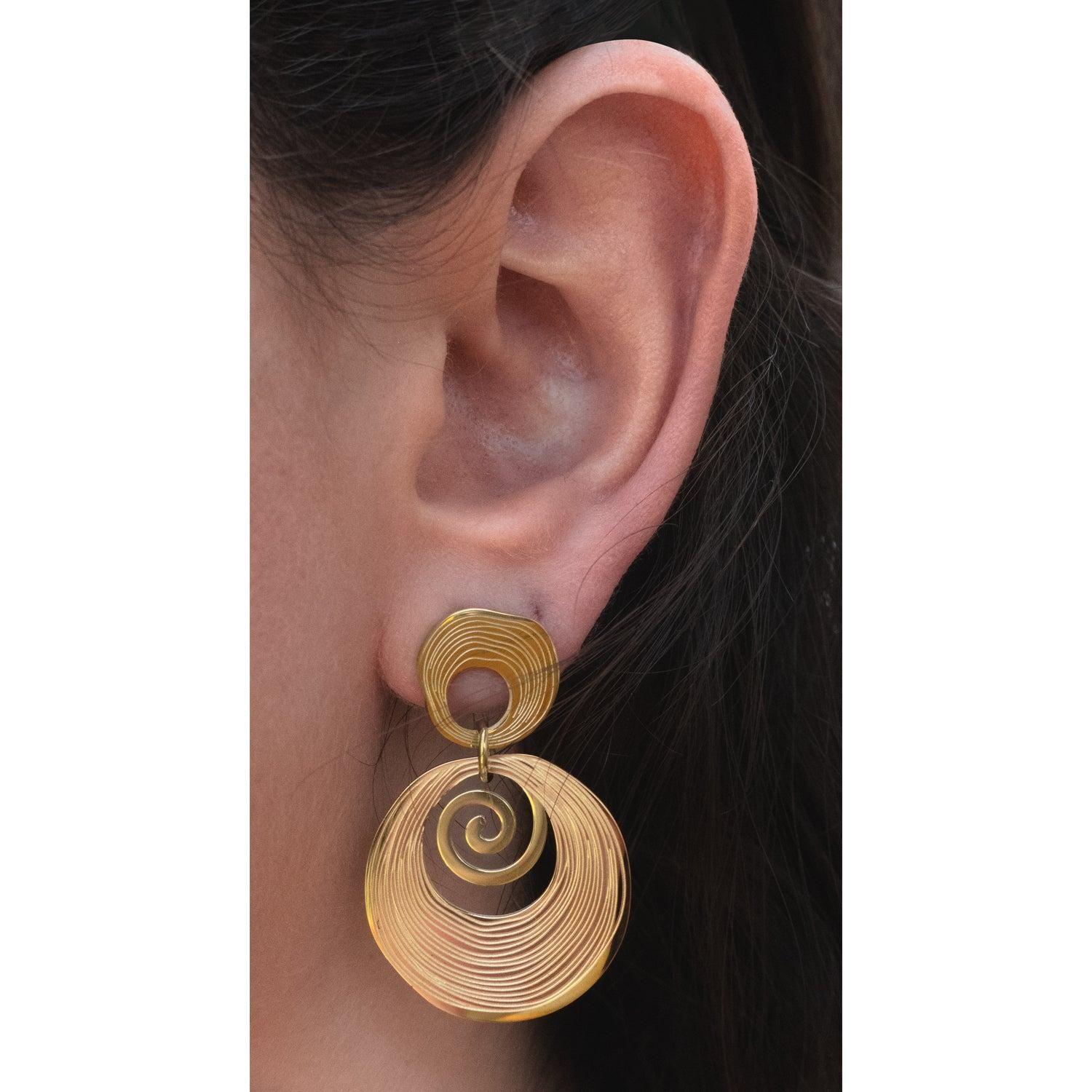 Aros Espiral - Azul Zafira-3