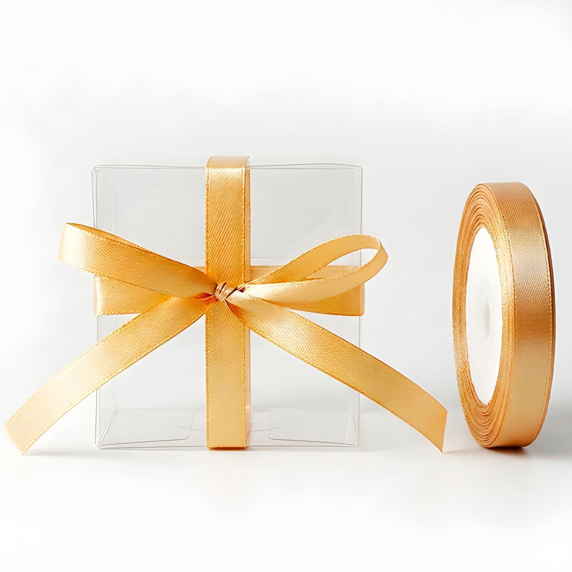 Cajas Regalo Plastico 50u Lazo Cinta Souvenirs Dulces 7cm-7