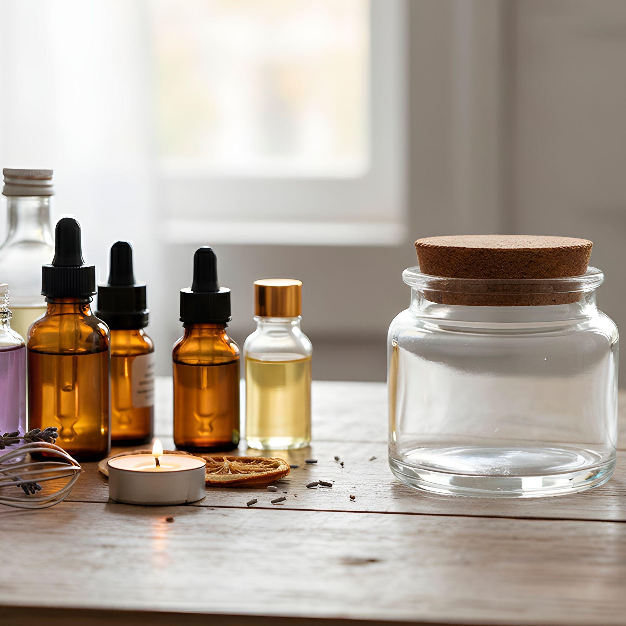 12 Frascos Porta Vela Vidrio Tapa De Corcho 100 Ml Colores-6