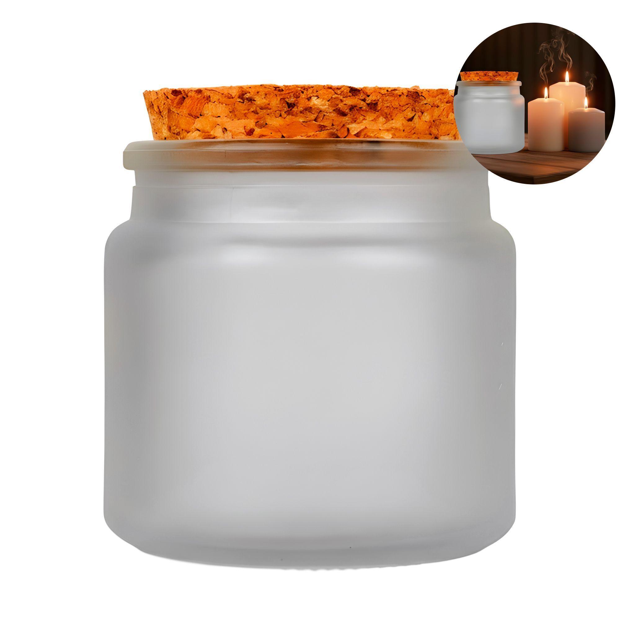 12 Frascos Porta Vela Vidrio Tapa De Corcho 100 Ml Colores-0