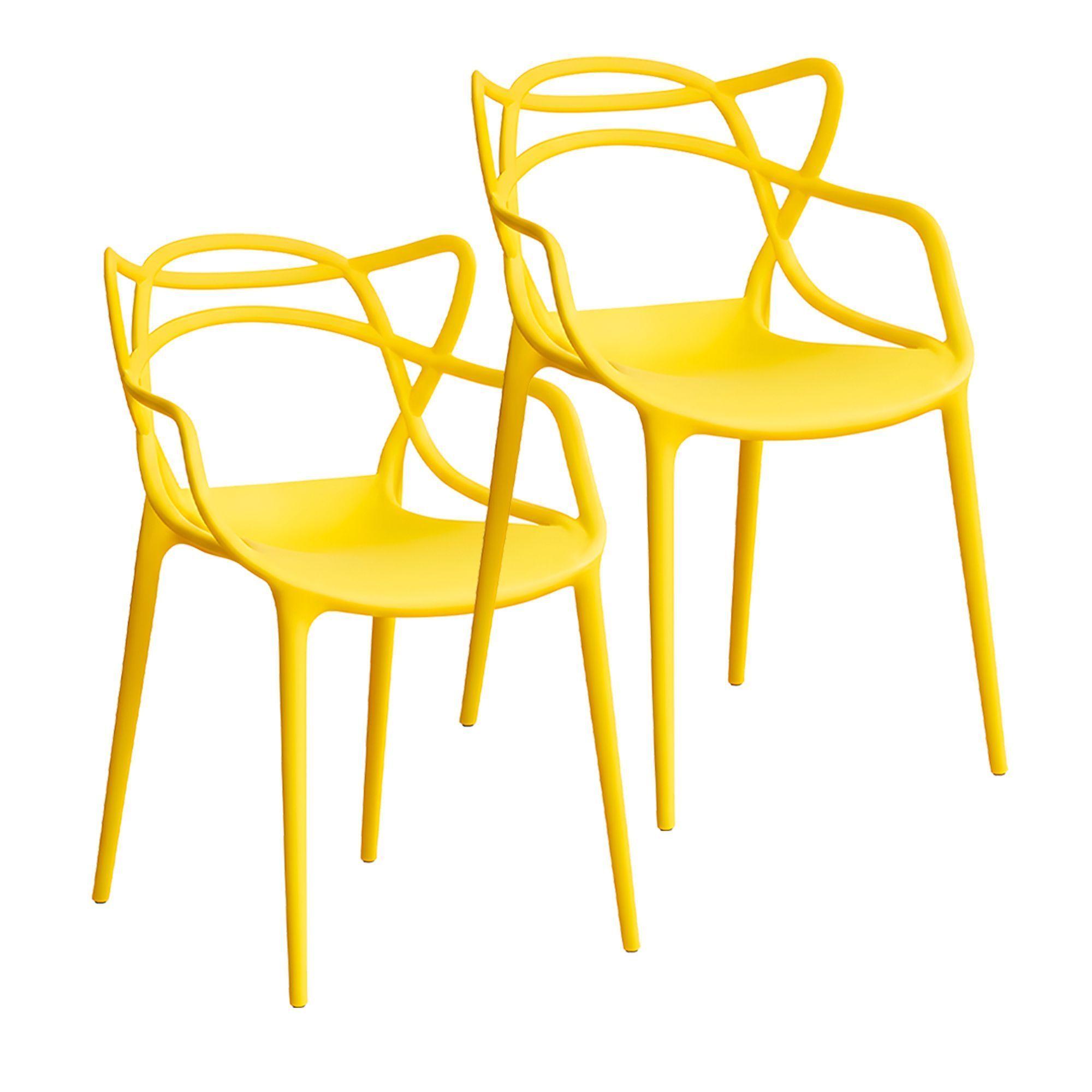Silla Comedor Terraza Master Resistente Respaldo Apoyabrazos Colores 2u-0
