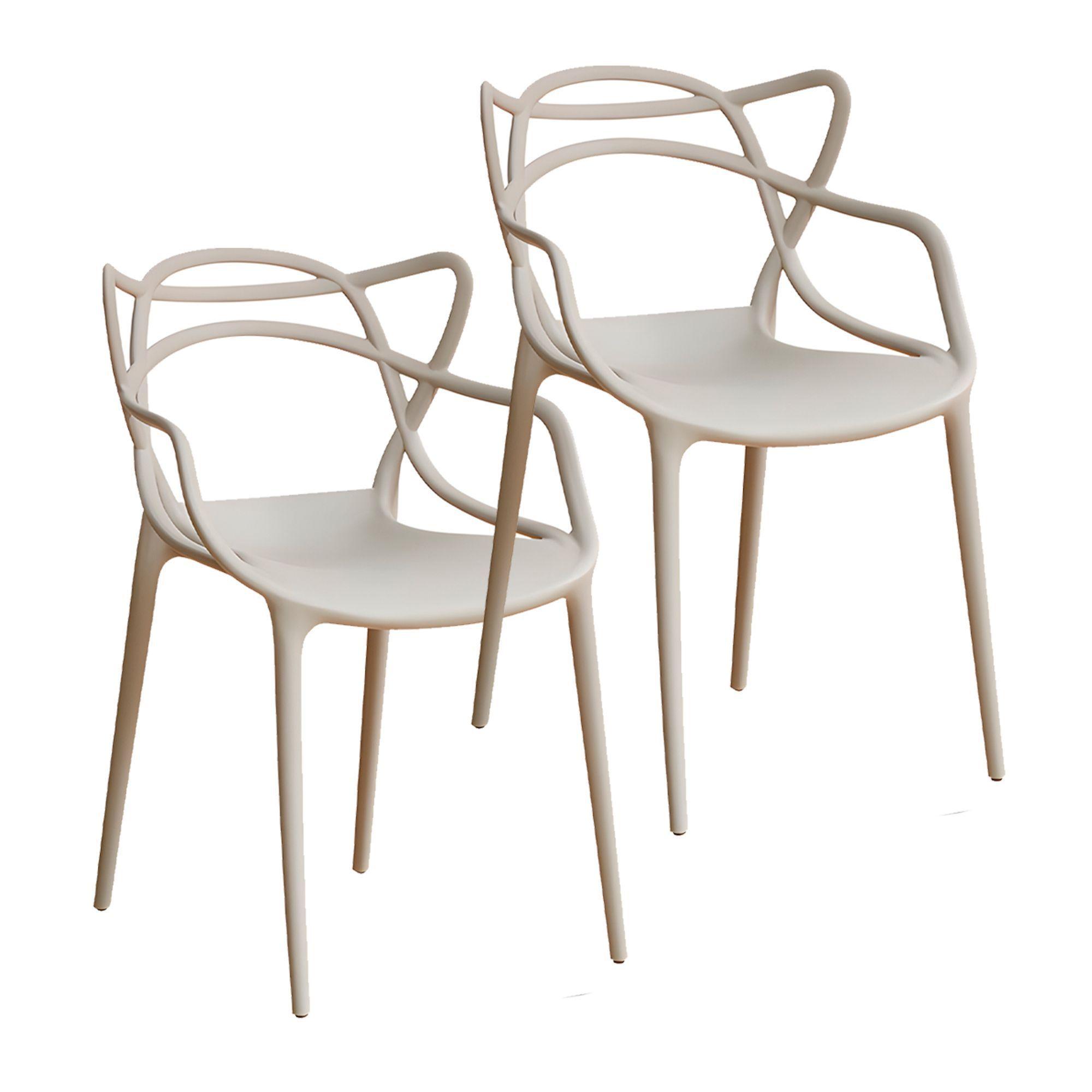 Silla Comedor Terraza Master Resistente Respaldo Apoyabrazos Colores 2u-0