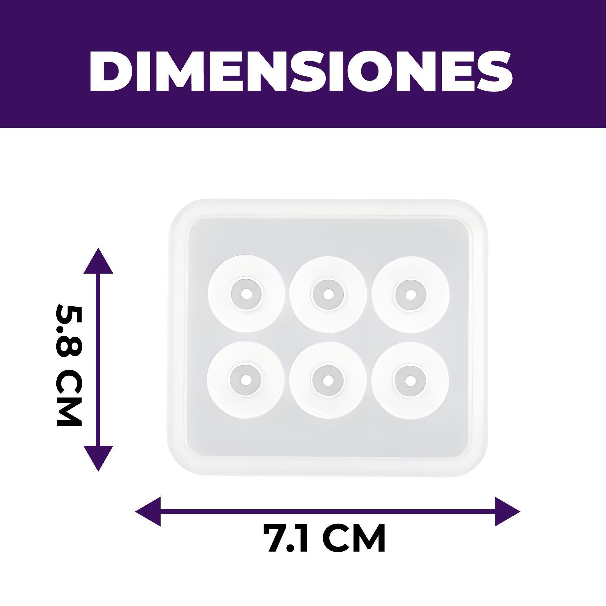 6 Moldes De Silicona Cuentas Para Pulseras Aros Resina Epoxy-1