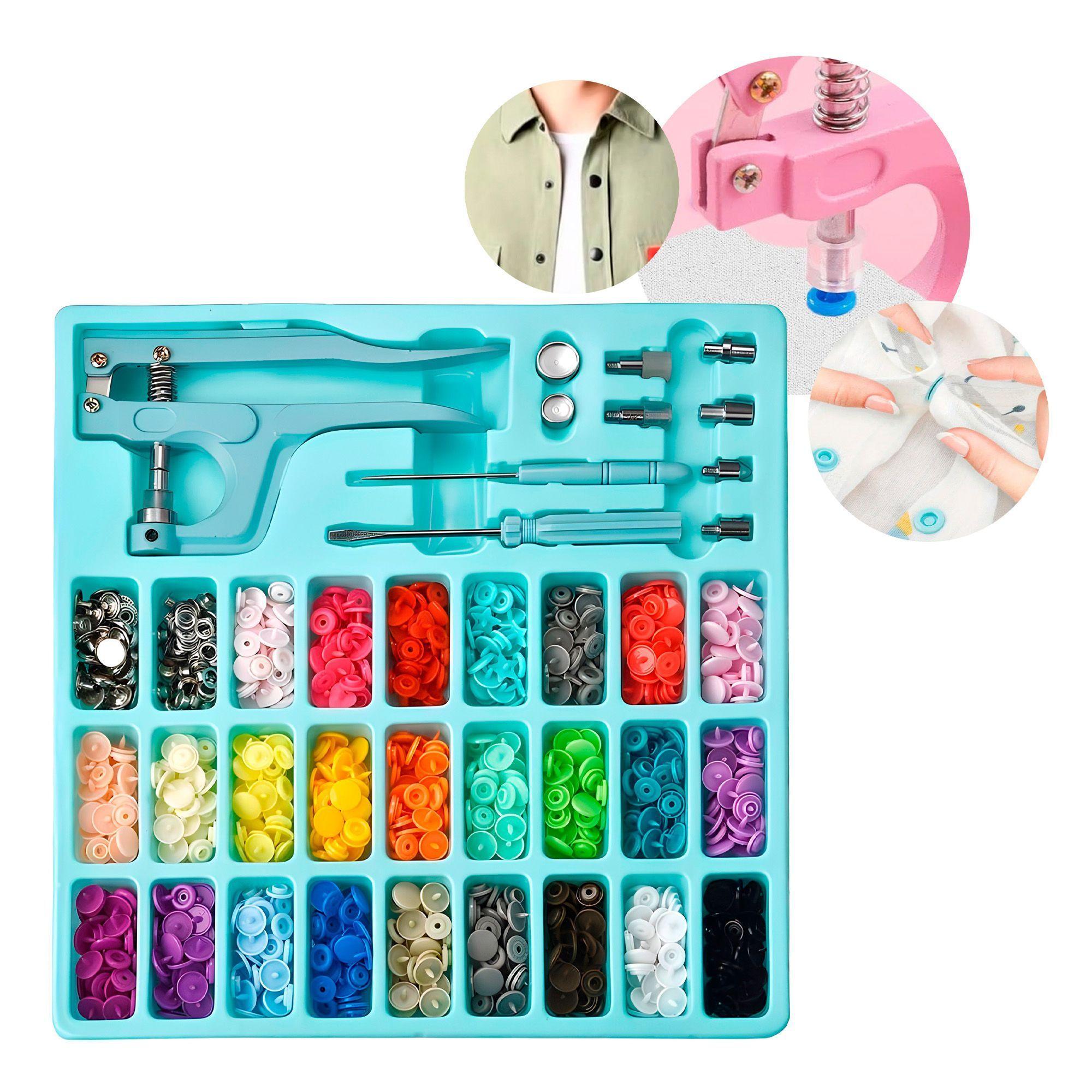 Pinza Remachadora Manual Para Broches Plasticos Snap 270pcs-0
