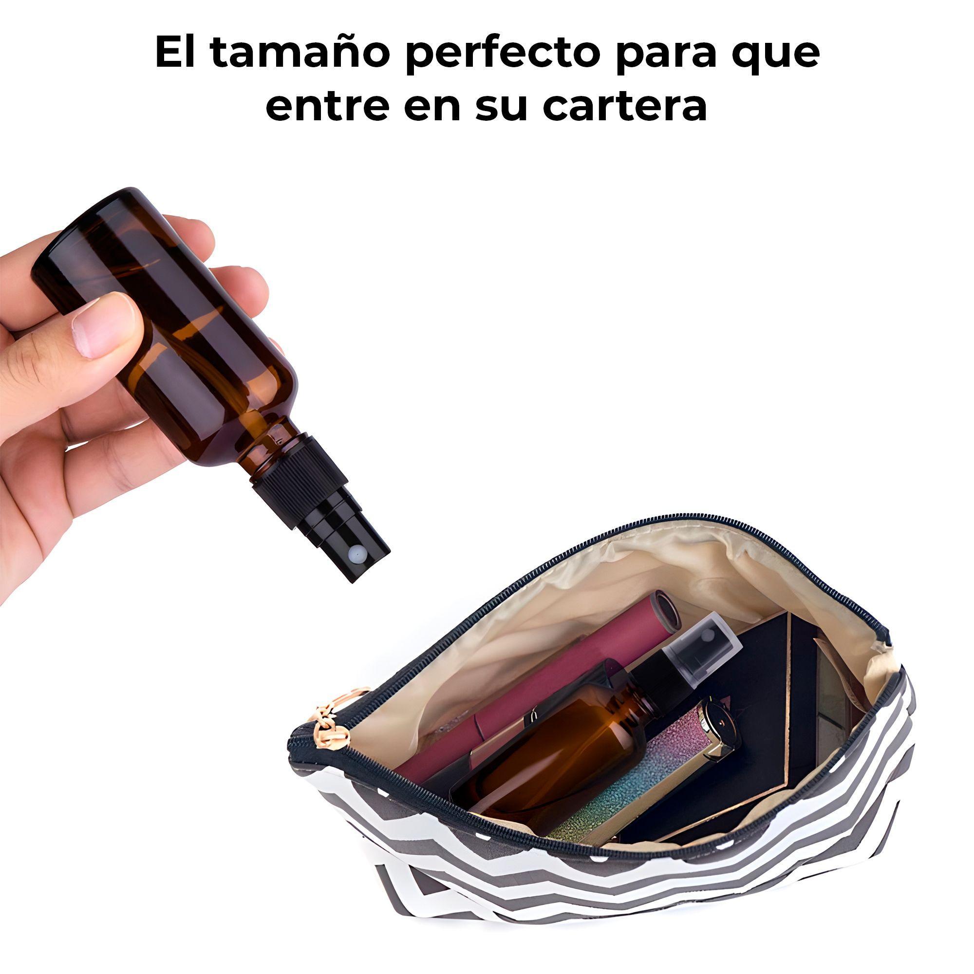 12 Frascos De Vidrio Ambar Valvula De Spray Esencial 240 Ml-3