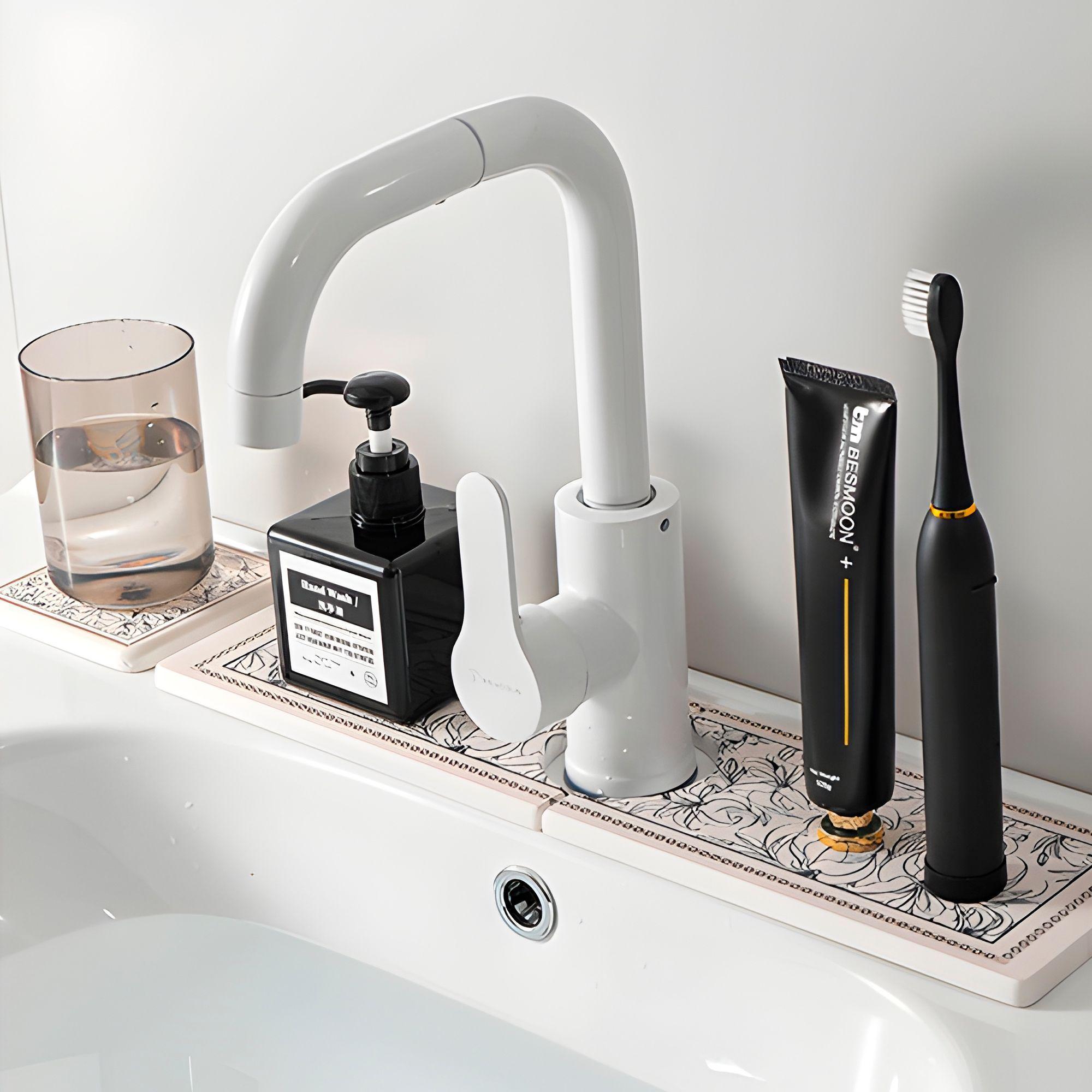 Base Baño Lavamanos Absorbente Diatomita 10x10cm-2