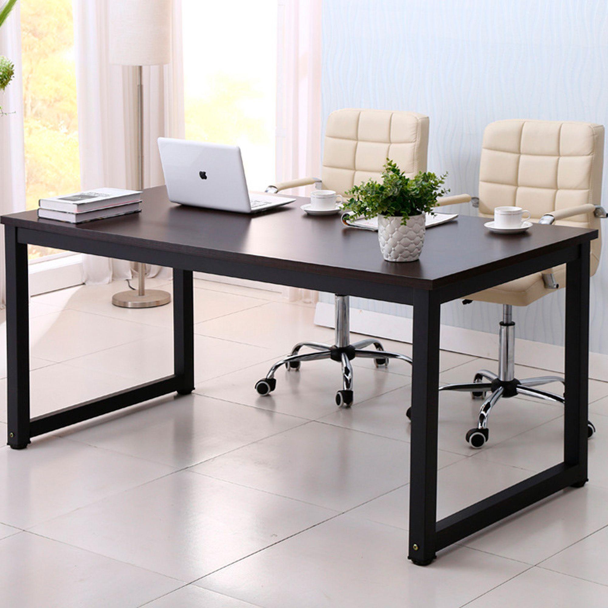 Escritorio Mesa De Madera Mueble Estudio Oficina 140x60x74cm-3