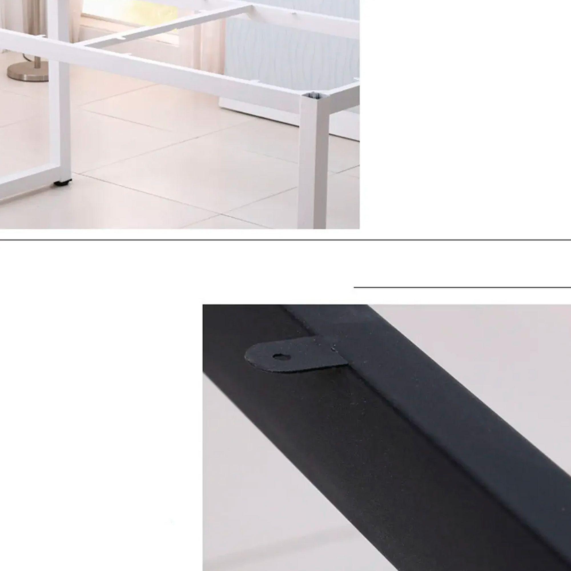 Escritorio Mesa De Madera Mueble Estudio Oficina 140x60x74cm-4