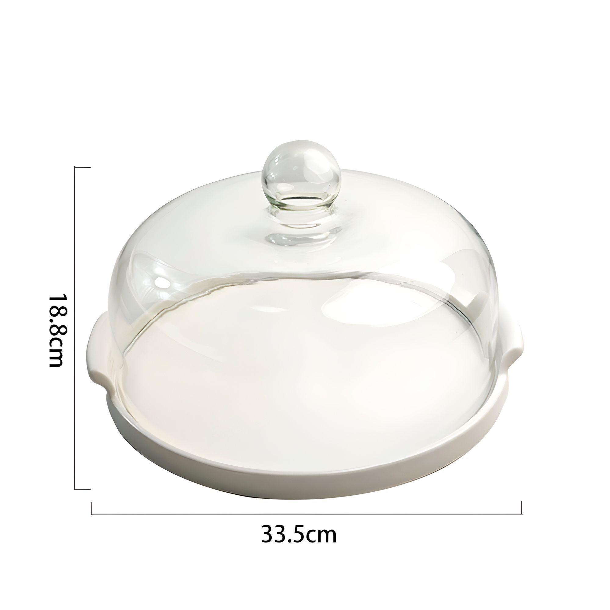 Tortero Porta Torta Exhibidor Ceramica Base Pasteles Soporte-2