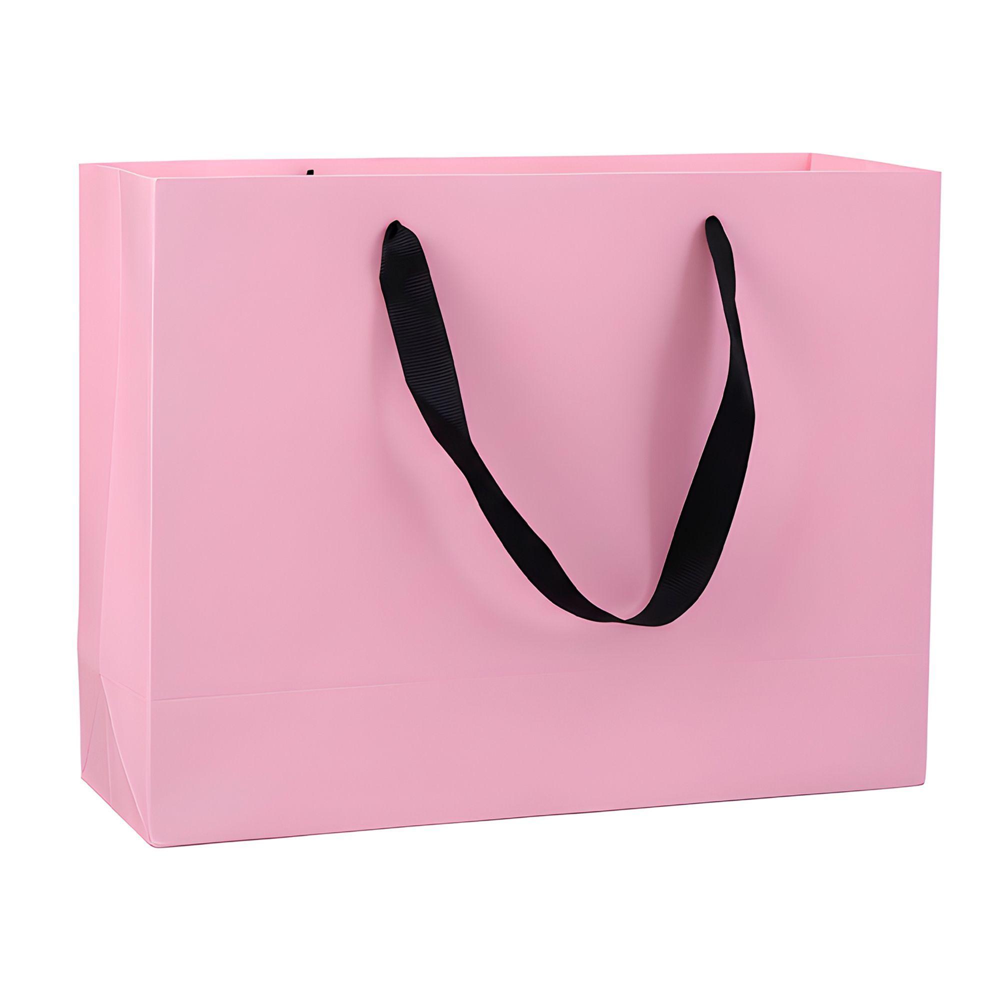 15 Bolsas Cartón Lujo Regalo Ecológicas Colores 32x25x11 Cm-0