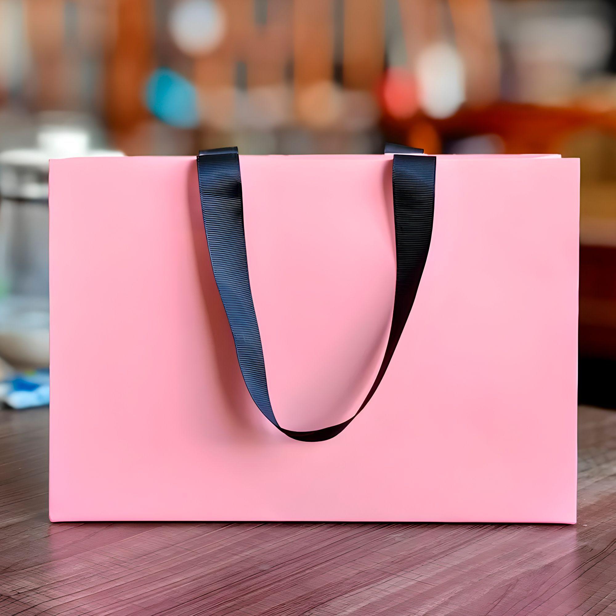 15 Bolsas Cartón Lujo Regalo Ecológicas Colores 32x25x11 Cm-2