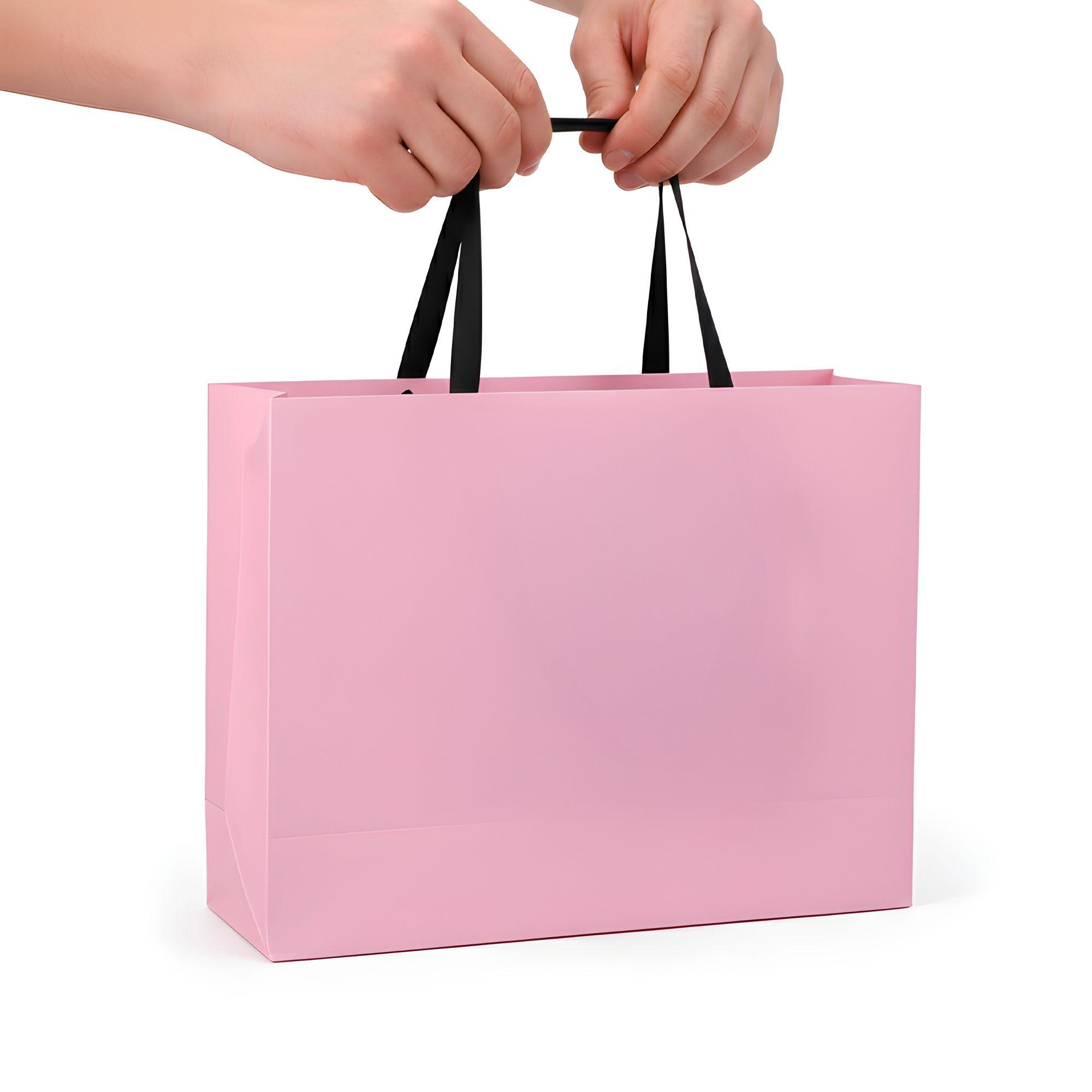 15 Bolsas Cartón Lujo Regalo Ecológicas Colores 32x25x11 Cm-6