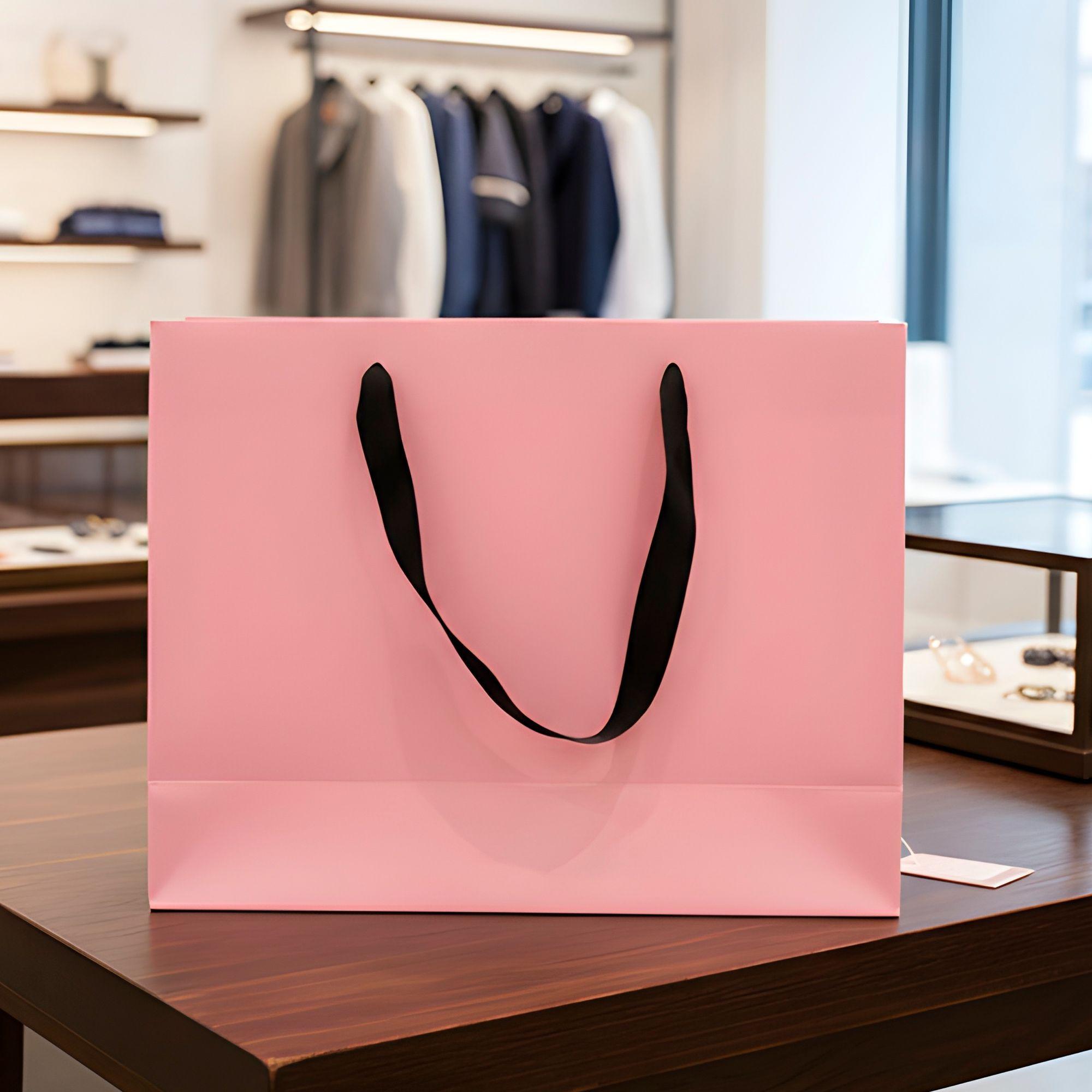 15 Bolsas Cartón Lujo Regalo Ecológicas Colores 32x25x11 Cm-8