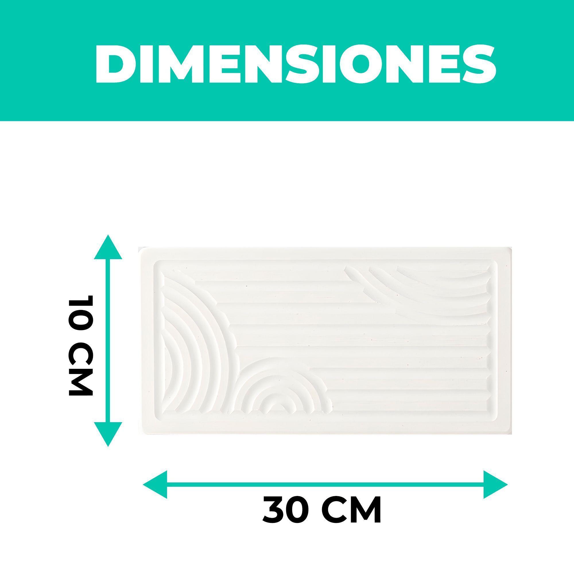 Set 3 Bandejas Baño Absorbente Jabón Cepillo Dientes Colores-1