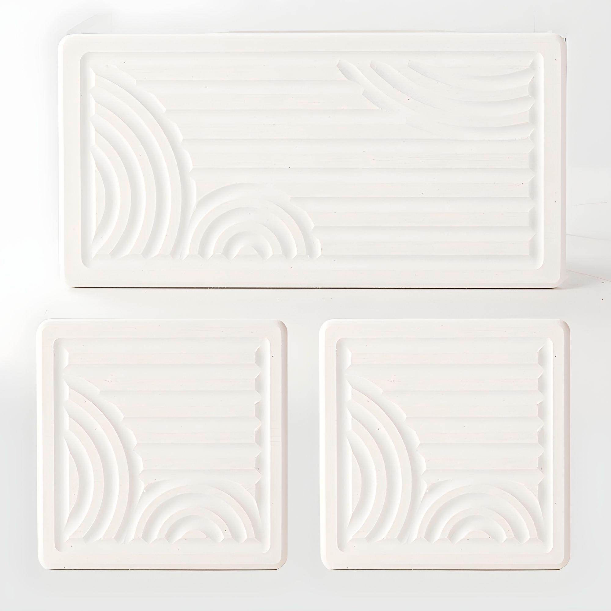 Set 3 Bandejas Baño Absorbente Jabón Cepillo Dientes Colores-4