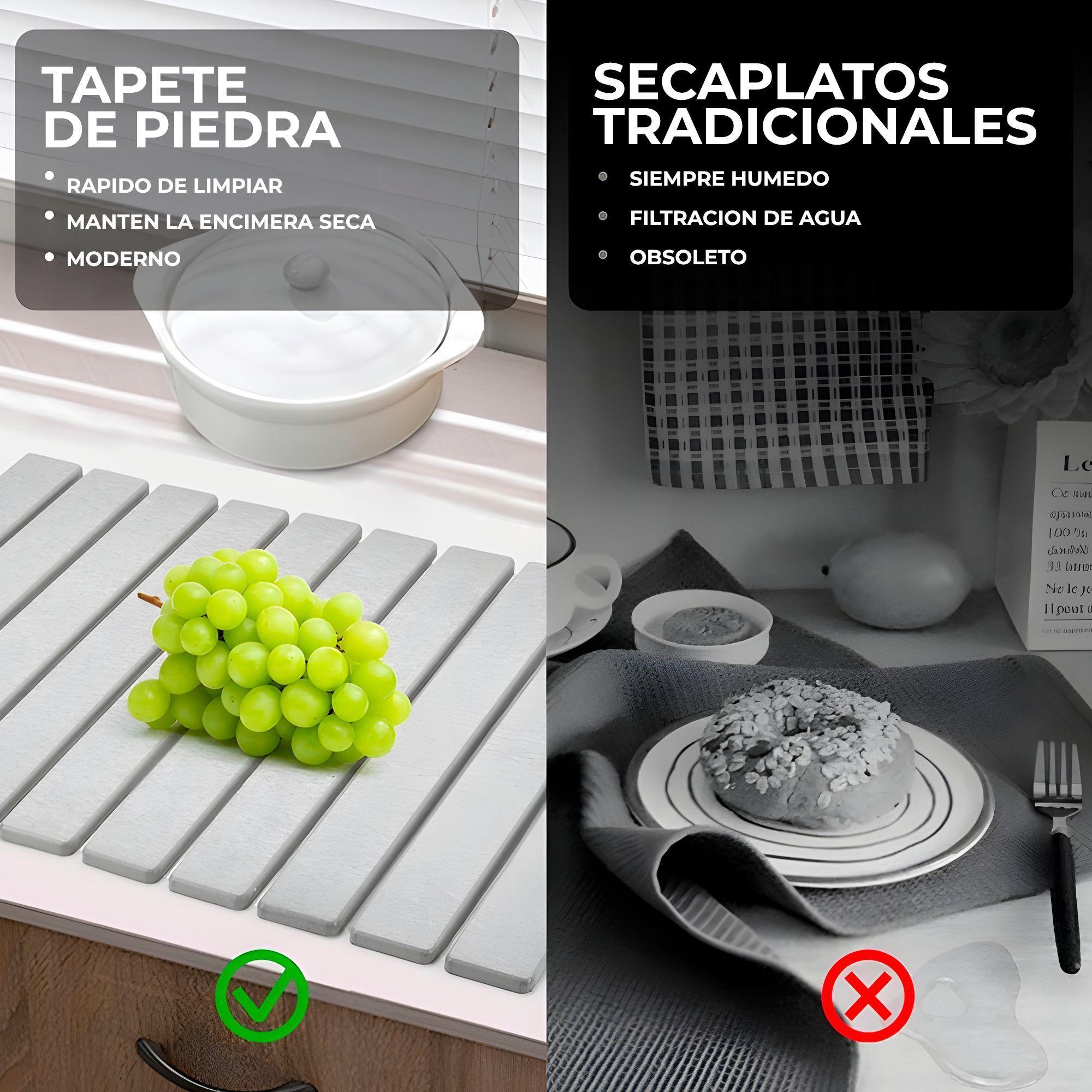 Tapetes Escurridores Lozas Absorbentes Diatomita 60x39cm-2