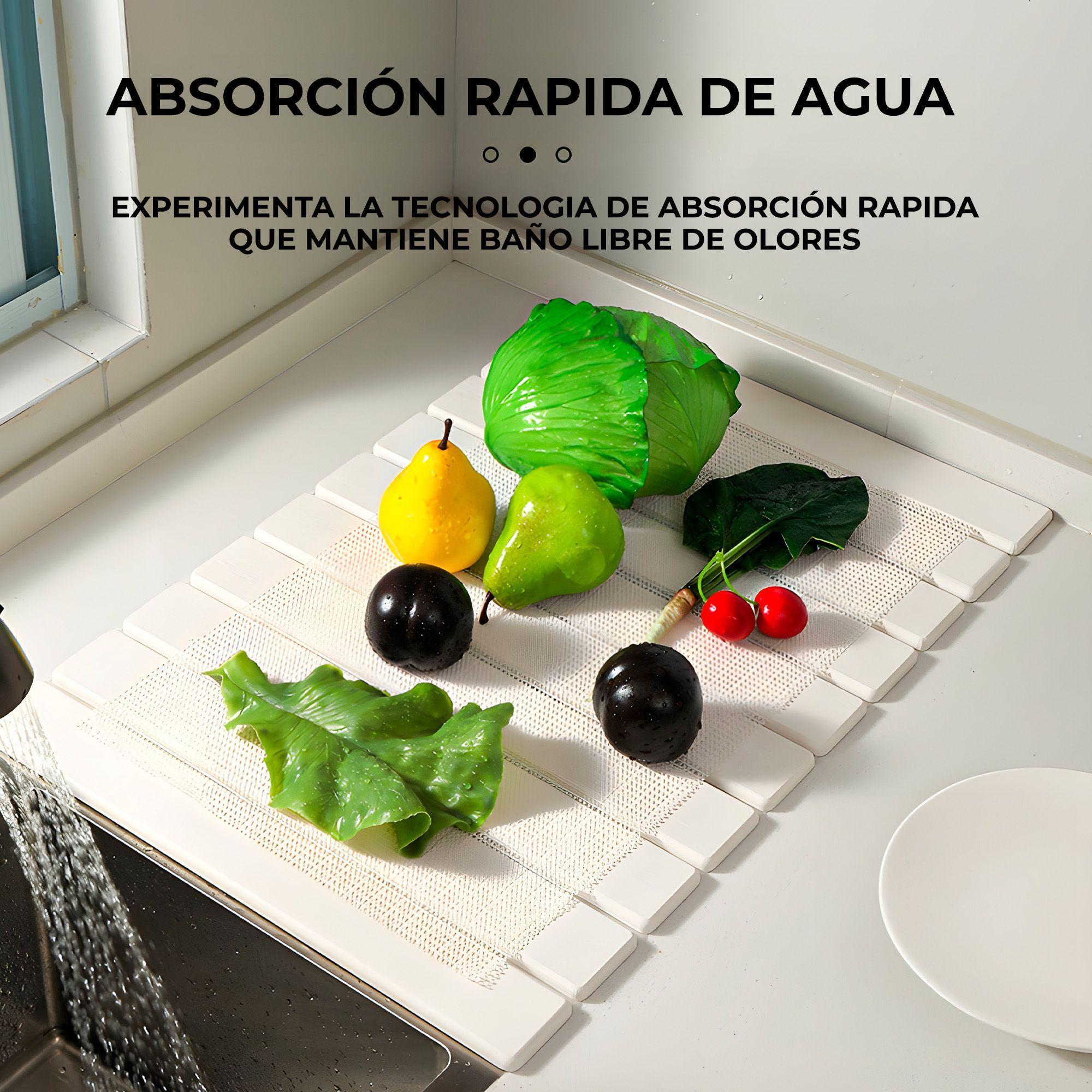 Tapetes Escurridores Lozas Absorbentes Diatomita 60x39cm-5